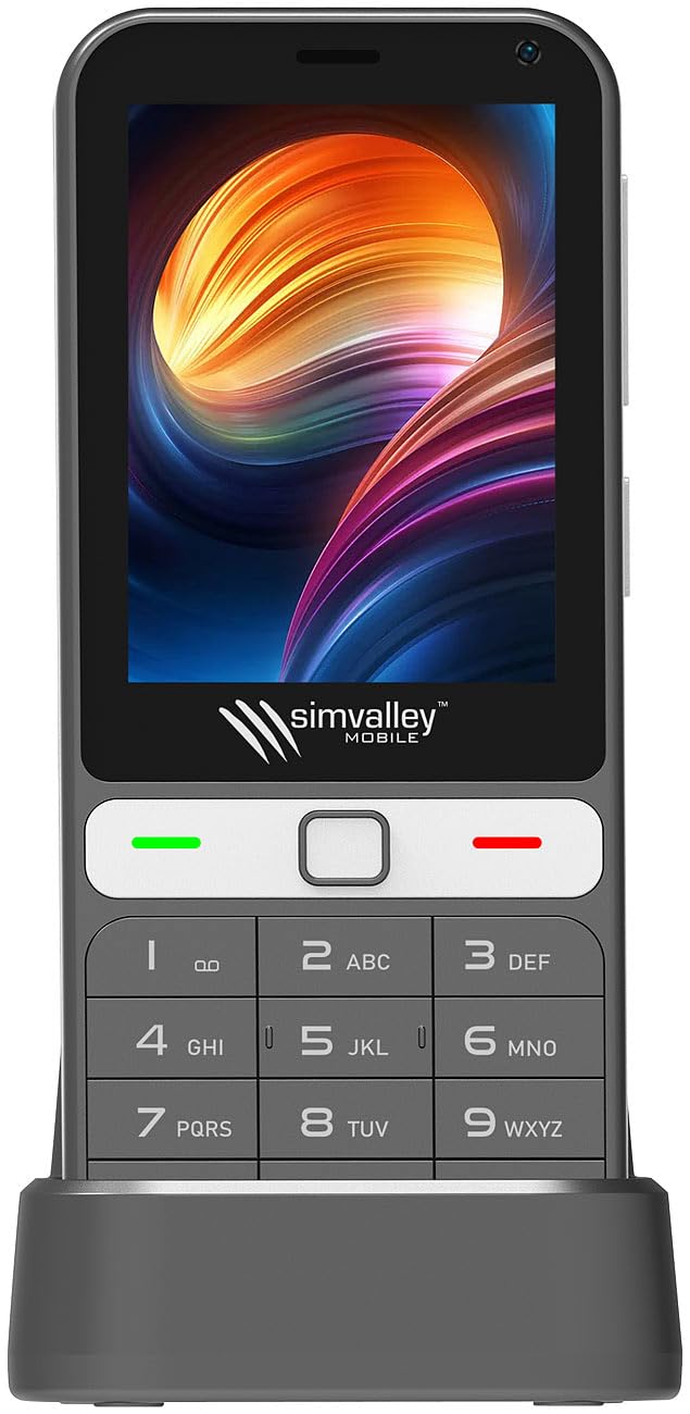 simvalley MOBILE Senioren Smartphone: 4G-Senioren-Handy, Touchdisplay, Whatsapp, SOS-Funktion, GPS, Android (Seniorenhandy mit Whatsapp, Smartphone mit, SD)