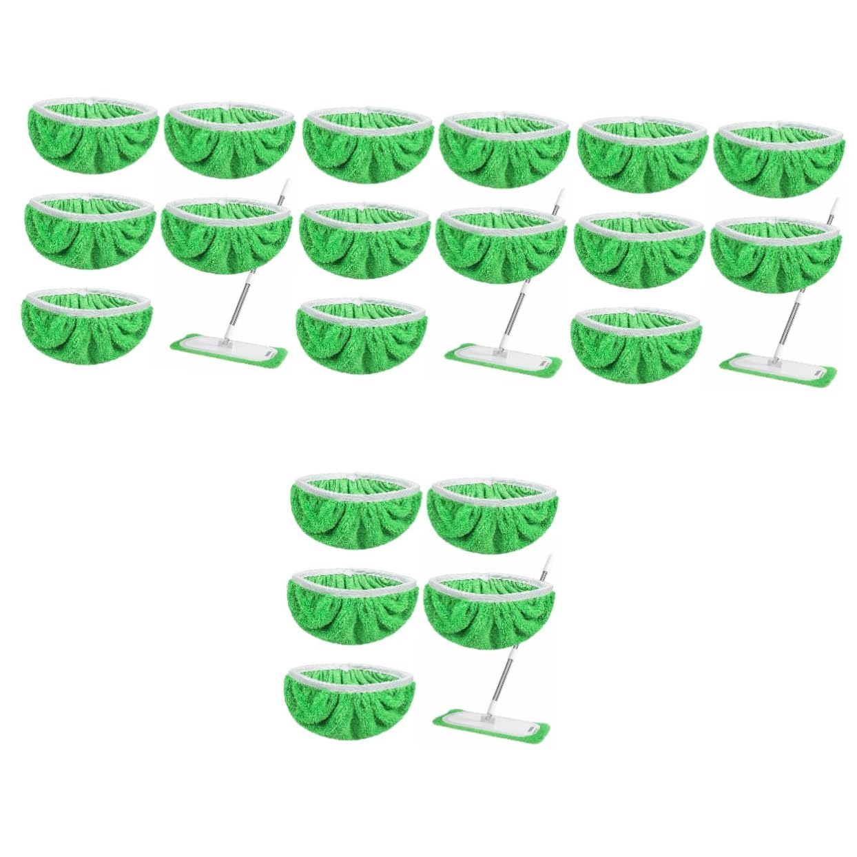 PRETYZOOM 4 Set di Panni per Lavabili per di Animali Panni di Ricambio per per Pulizia A Umido 6 Pezzi*4