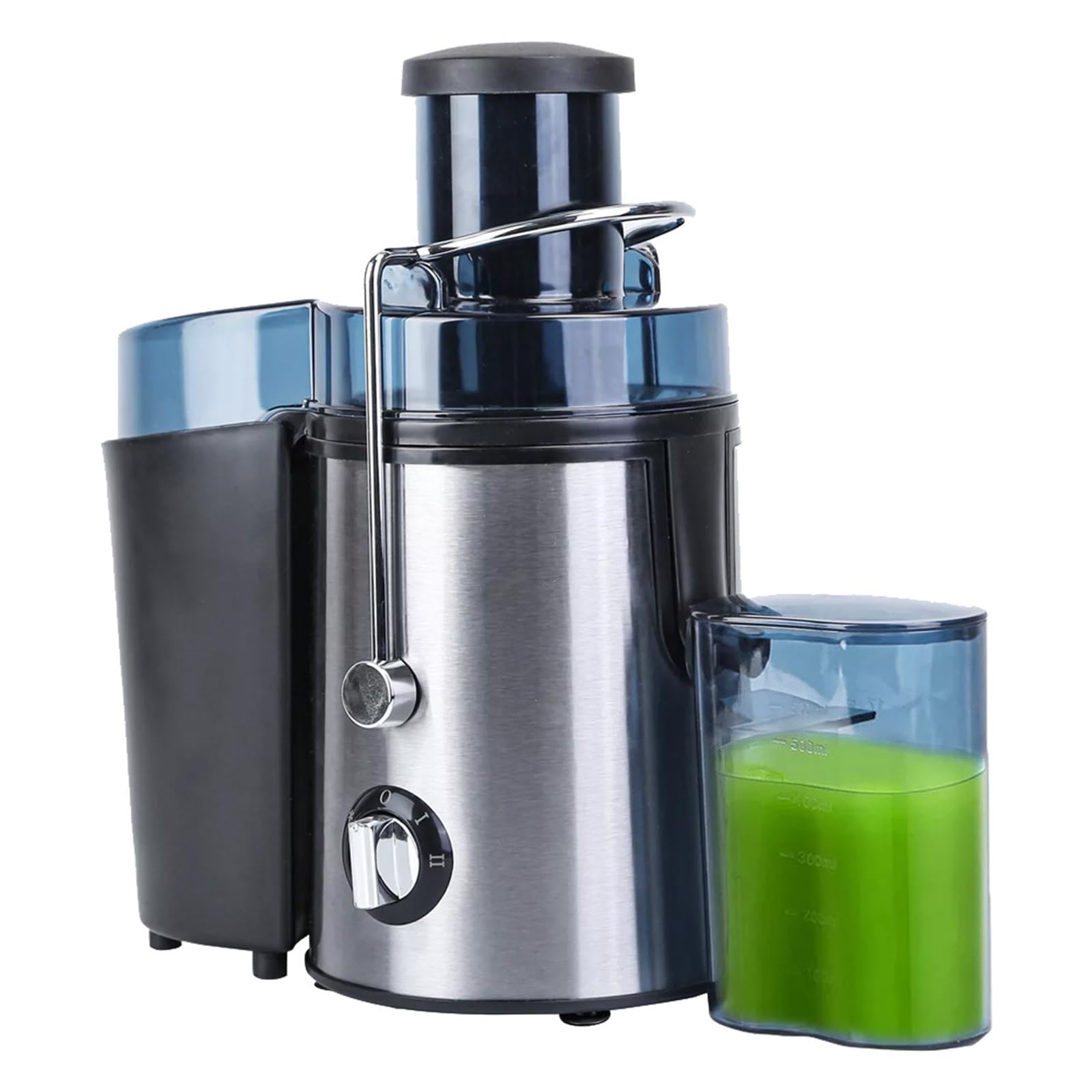 ikaufen 1000W Centrifugal Juicer Machine - 65mm Wide Feed Chute 3 Modes Dual Speed Manual Stainless Steel Juice