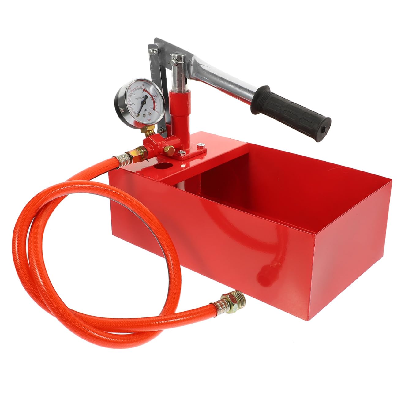 Pompe D’essai de Pression D’eau 25kg Manomètre, Corps en Aluminium