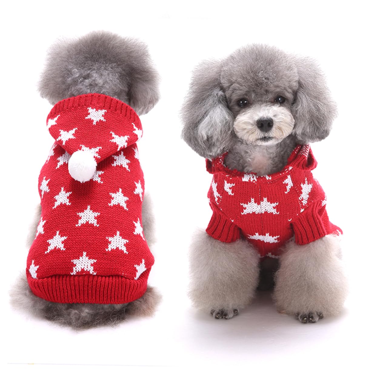 SUPVOX 3 Pezzi di Abbigliamento per Animali Domestici Cappotto Invernale per Cani Forniture per Animali Domestici Maglione per Cani Caldo Costume per Cani Vestiti Natalizi per Animali