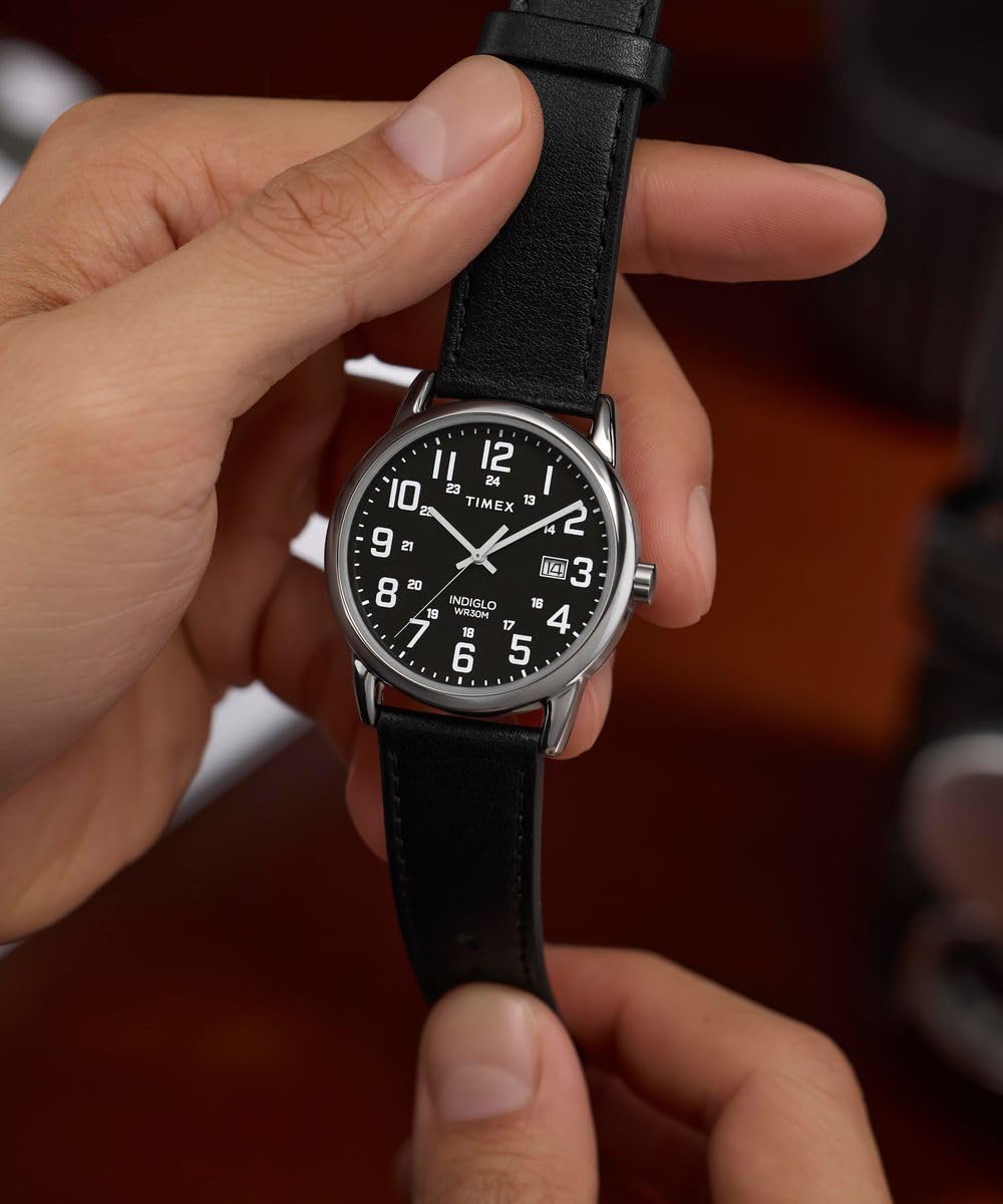 Timex Męski analogowy zegarek kwarcowy Easy Reader Classic