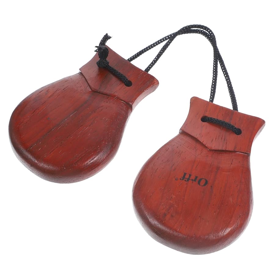 Amazon.com: Vaguelly Wooden Castanets for Adults Traditional
