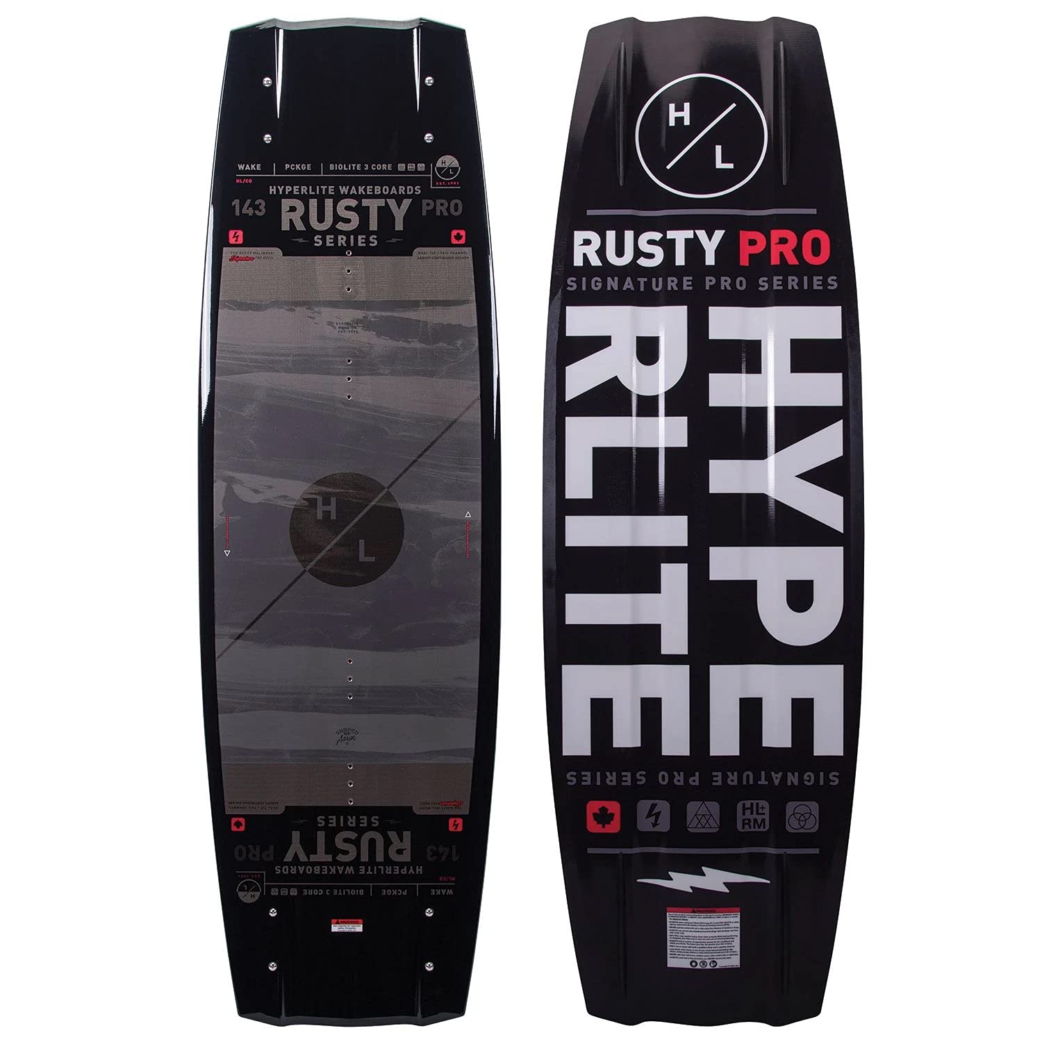 Amazon | Hyperlite Rusty Pro メンズ ウェイクボード ブラック/グレー 