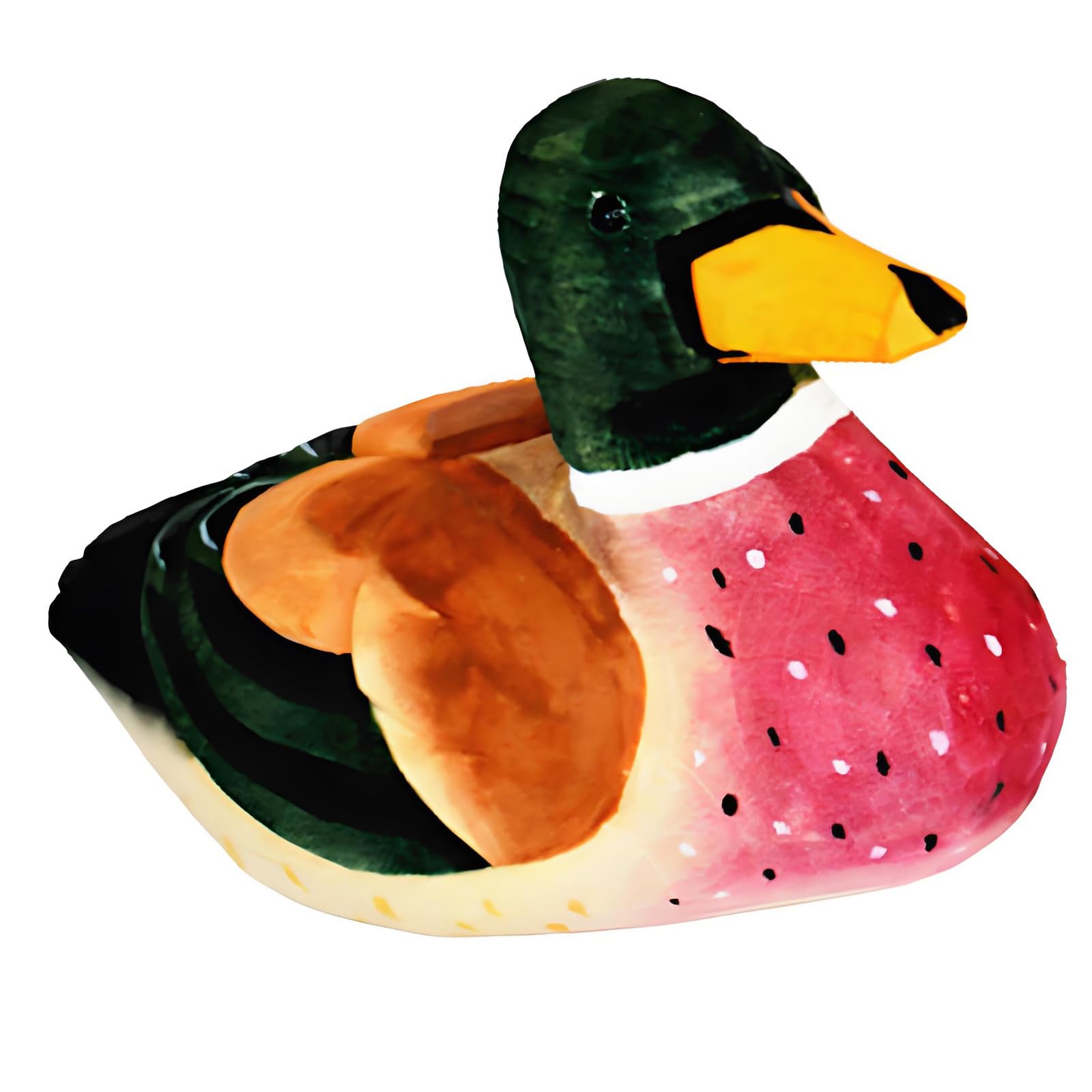 Msioytog E Artisanal Wooden Mallard Ducks Decoration Handcraft Small Animal Sculptur For Multipurpos Hom Us As Paperweight Or Ornament Wood Ducks Miniatur Statu