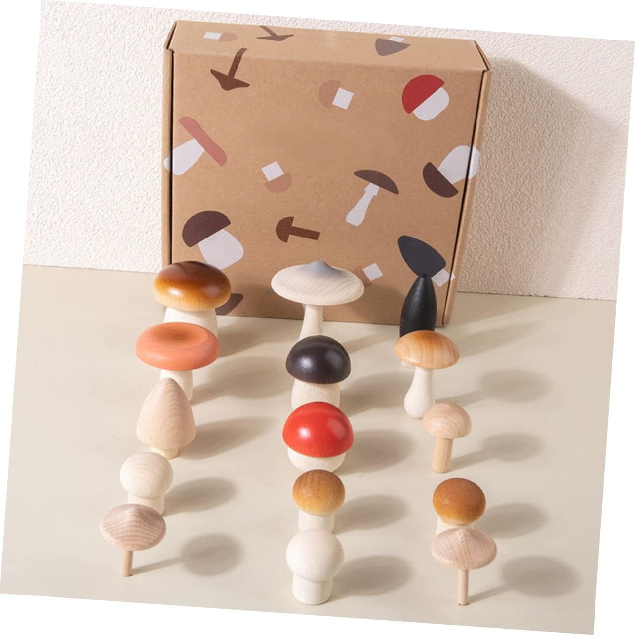 Decorative Mushroom Simulation Ornaments Whimsical Farmhouse Decor for Home Kitchen Classroom for Teaching Aids and Game Props