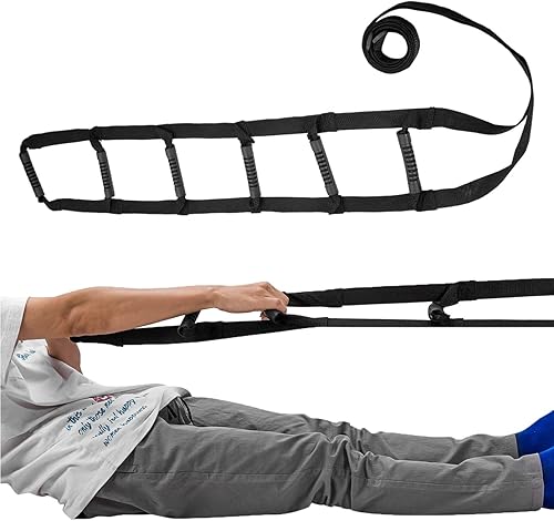 Asistencia de escalera para cama de dominadas, dispositivo de asistencia con agarres de asa, elevación de cama de longitud ajustable, asistencia