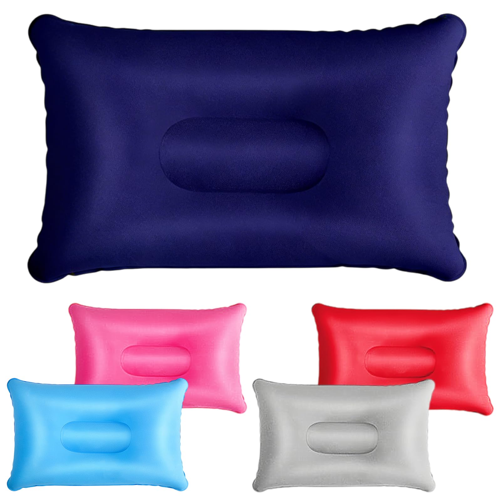 Cuscino Mare Gonfiabile, Cuscino Campeggio Ultraleggero, Affollamento Cuscini Spiaggia, Cuscino Gonfiabile Mare 22 * 34cm, Cuscini Gonfiabili da Mare, per Viaggi All'aperto e Campeggio (5 PCS)