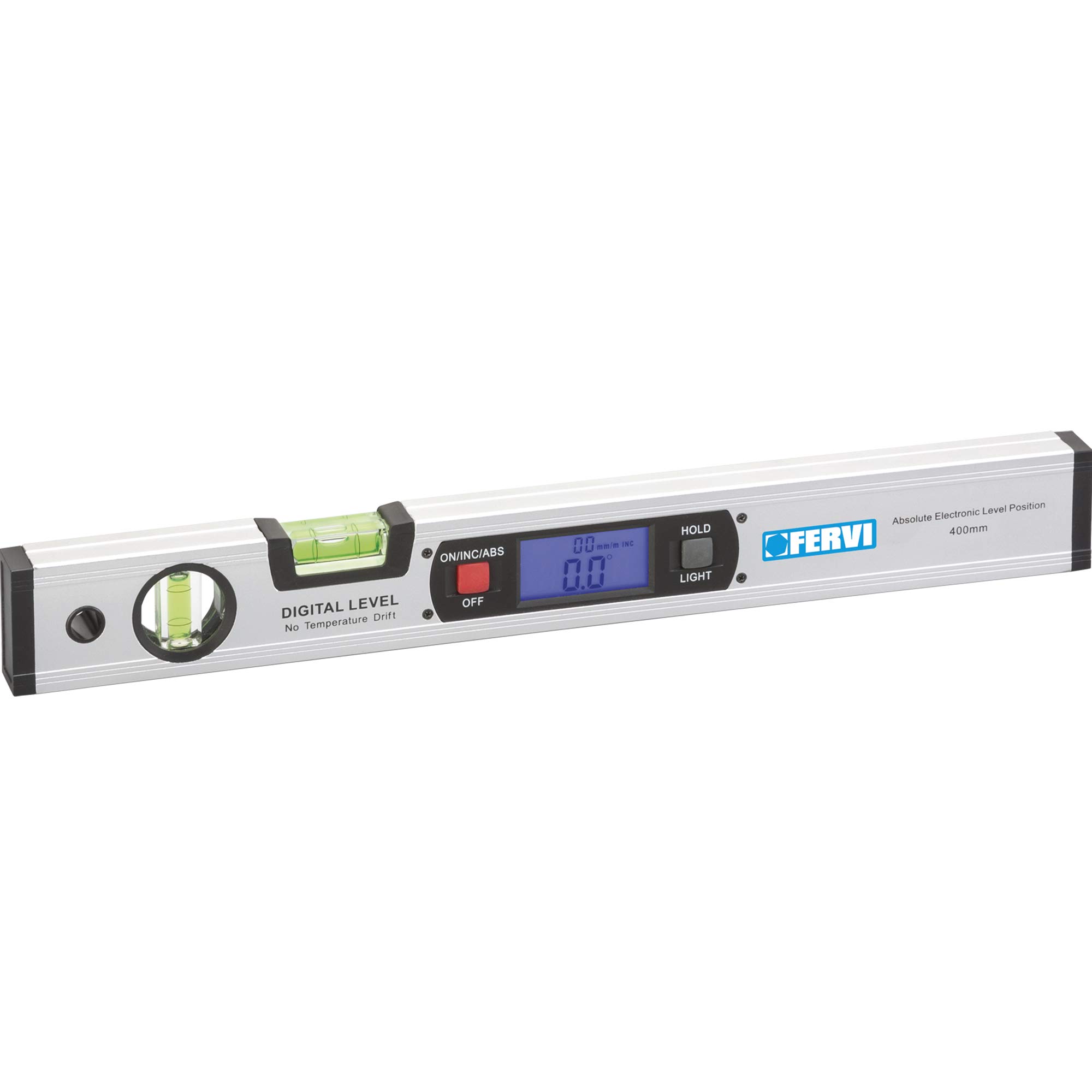 Fervi Digital Magnetic Level 400 mm 0109, Silber / Schwarz