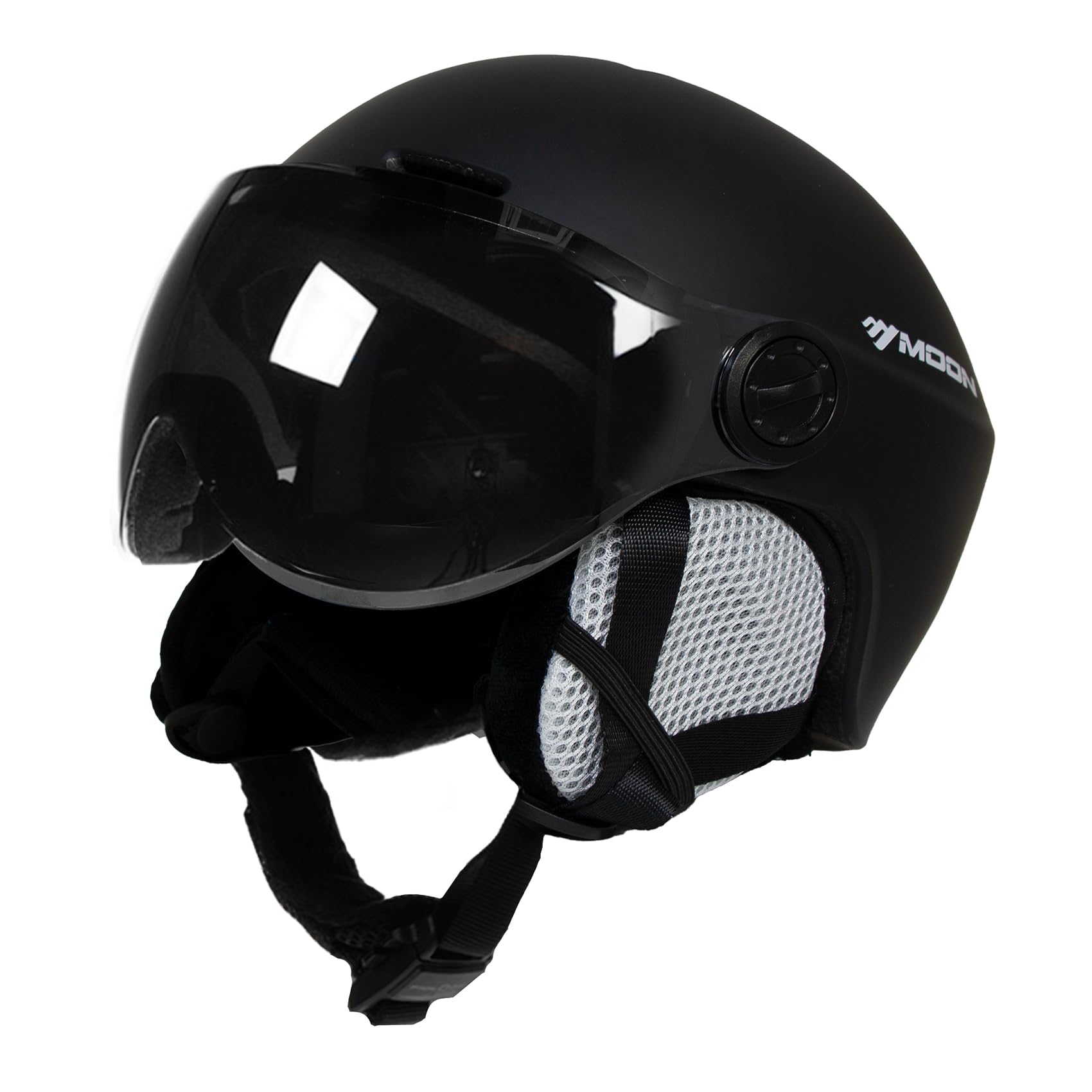 2-en-1 détachables Pare-Vent Casque de Ski Anti-buée Anti-UV Lunettes de Ski intégrées pour Le Snowboard