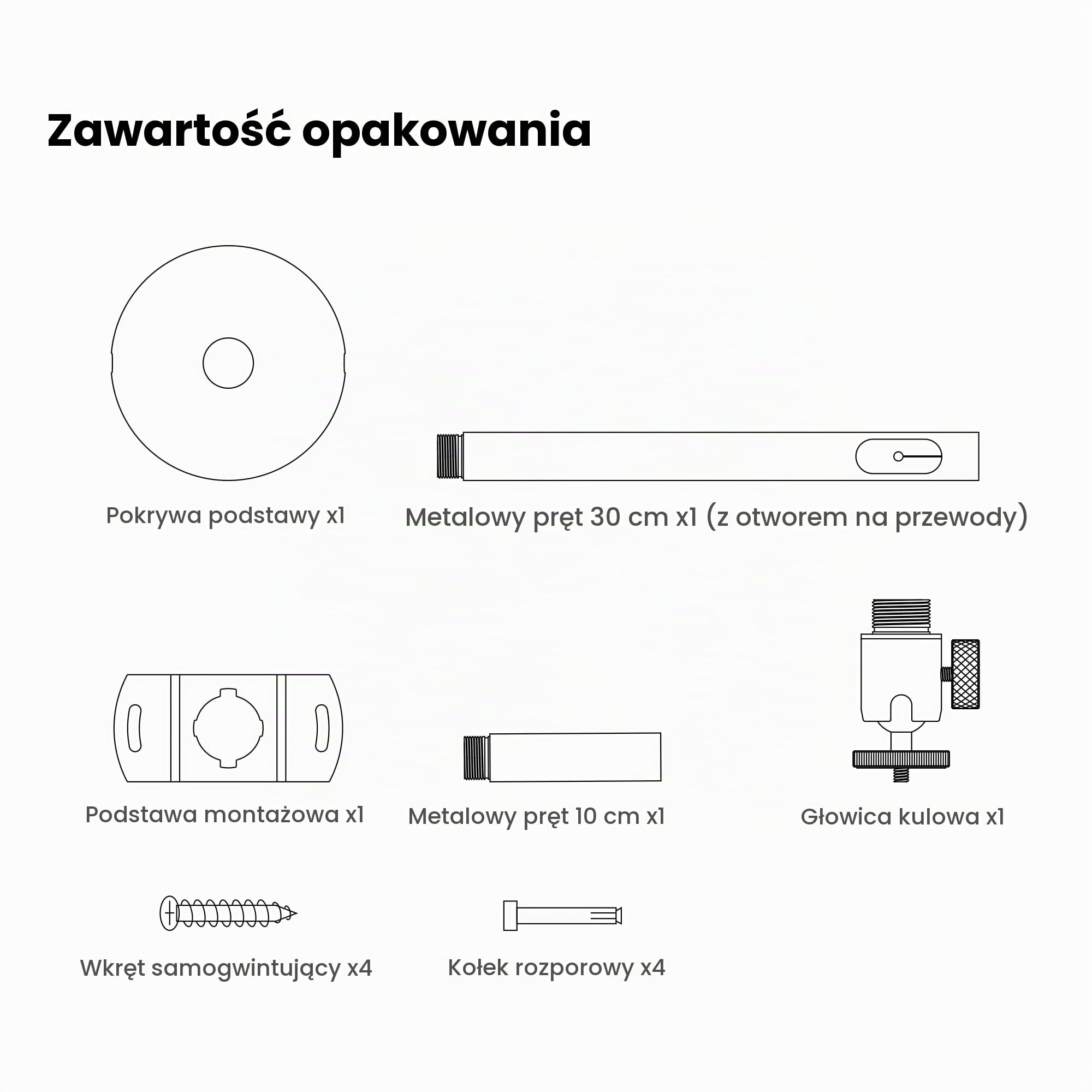 Dangbei Uchwyt sufitowy do projektora, regulacja wysokości 3,9-15,7", uchwyt projektora, śruba 1/4", kompatybilny z DBX3 Pro, DBOX02, MP1 MAX, Atom, N3 Max