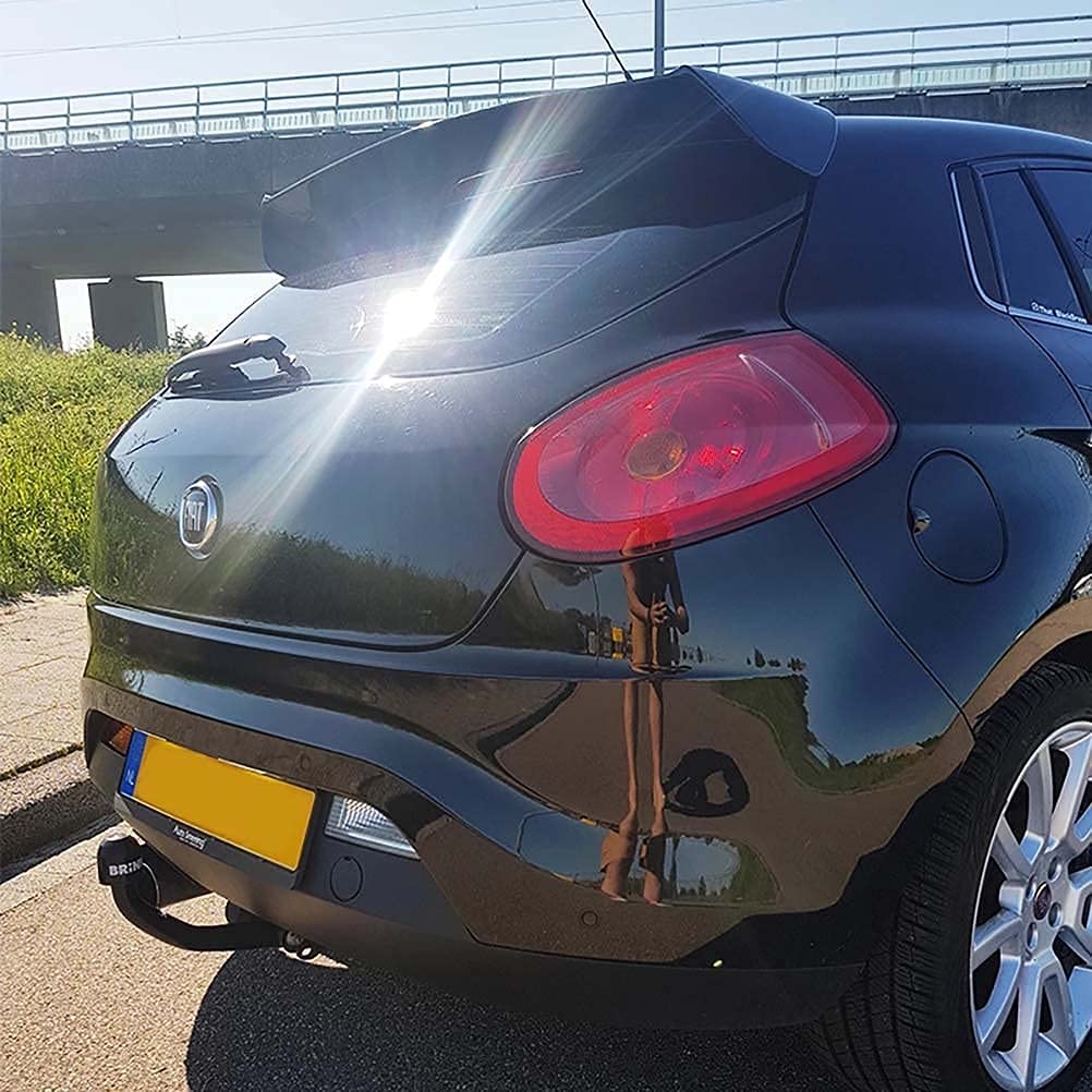 NVADE ABS Auto Spoiler Posteriori per Fiat Bravo 2008-2012, Posteriore Tetto Bagagliaio Spoiler Alettone Labbro, Decorazione Accessori