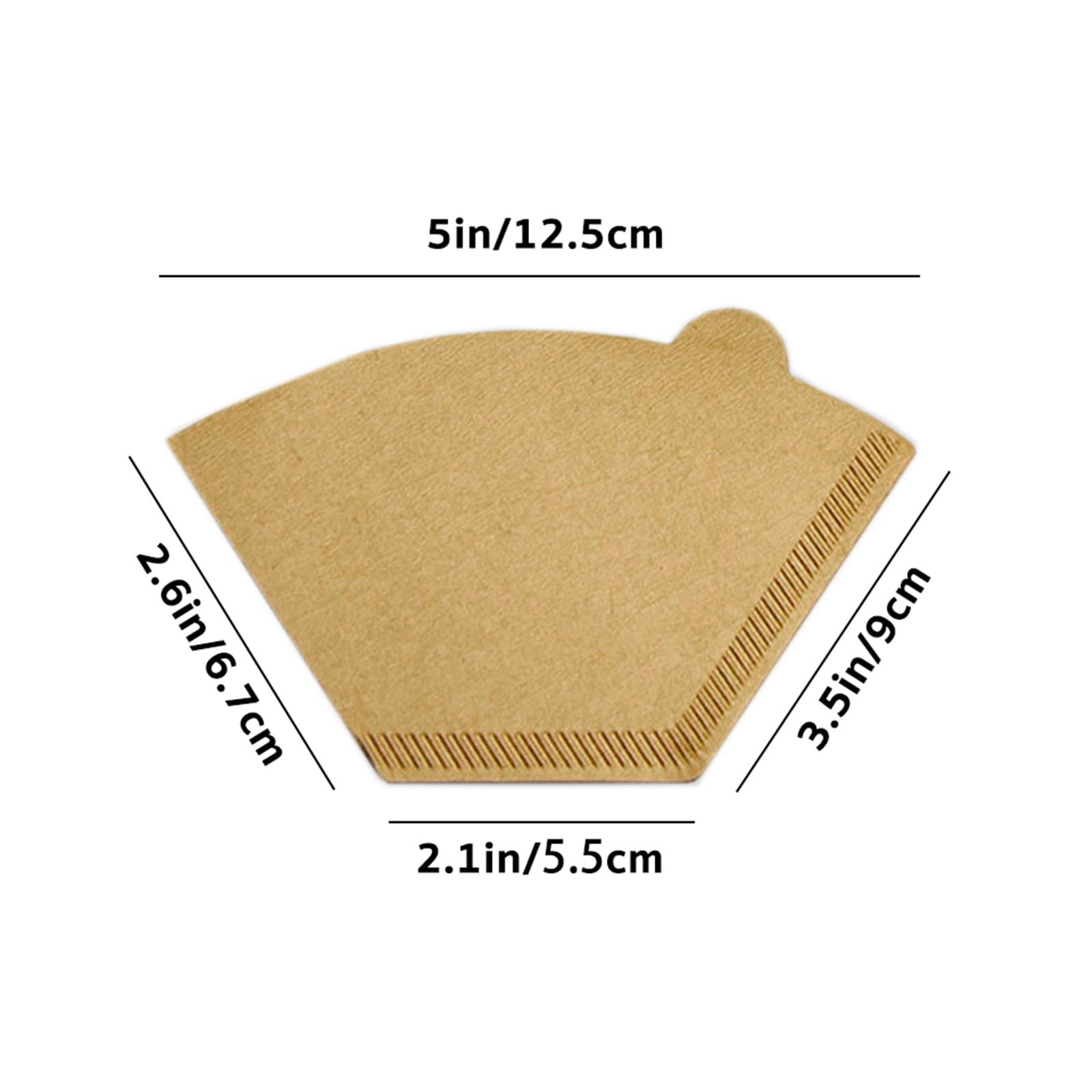 100/400 piezas de papel de filtro de café, filtro de café de papel natural, for interiores, exteriores, goteo manual, sin blanquear, de calidad alimentaria.(400 PCS,U01(1-2 servings))