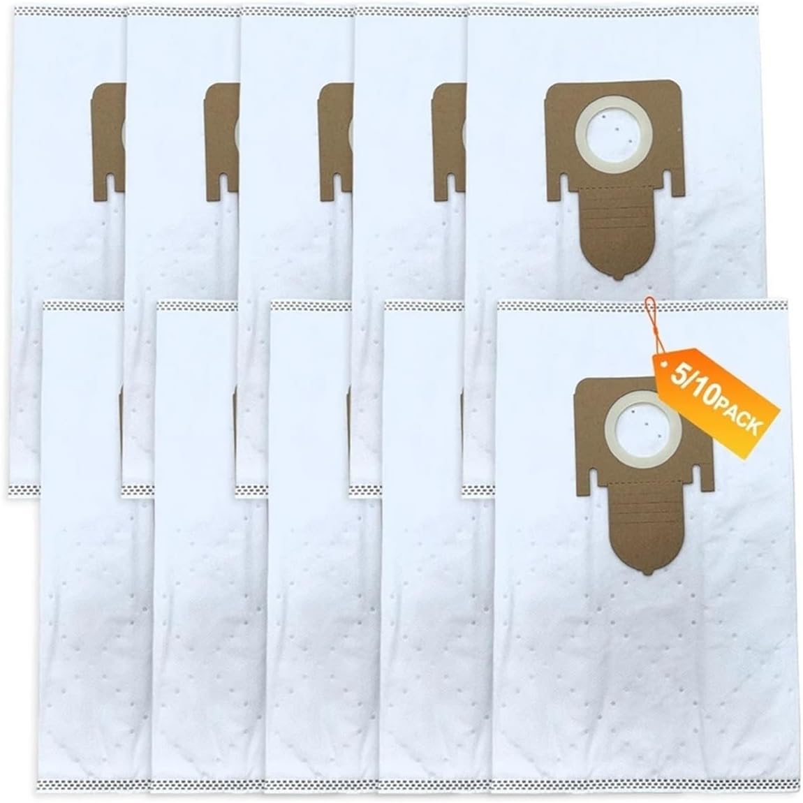 ダストシール付き掃除機バッグ、トーマス対応、モデル効果的な濾過システム(10 PACK)