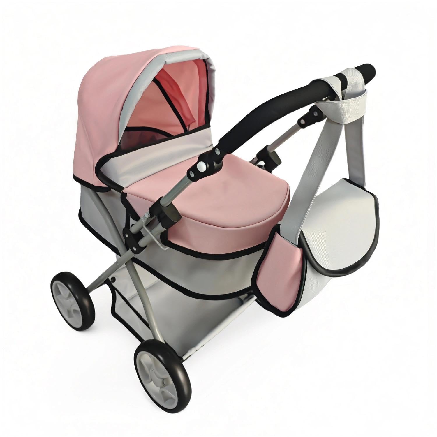 Anano Carrito Bebe Juguetes Multifuncional con Diseño Realista – Carro Bebe Juguete Imaginativo Cochecito Muñecas De hasta 55 Cm, Carrito Muñecas Niña 3 Años | Carro Bebe Juguete Imaginativo Cochecito Muñecas De hasta 55 Cm, Carrito Muñecas Niña 3 Años