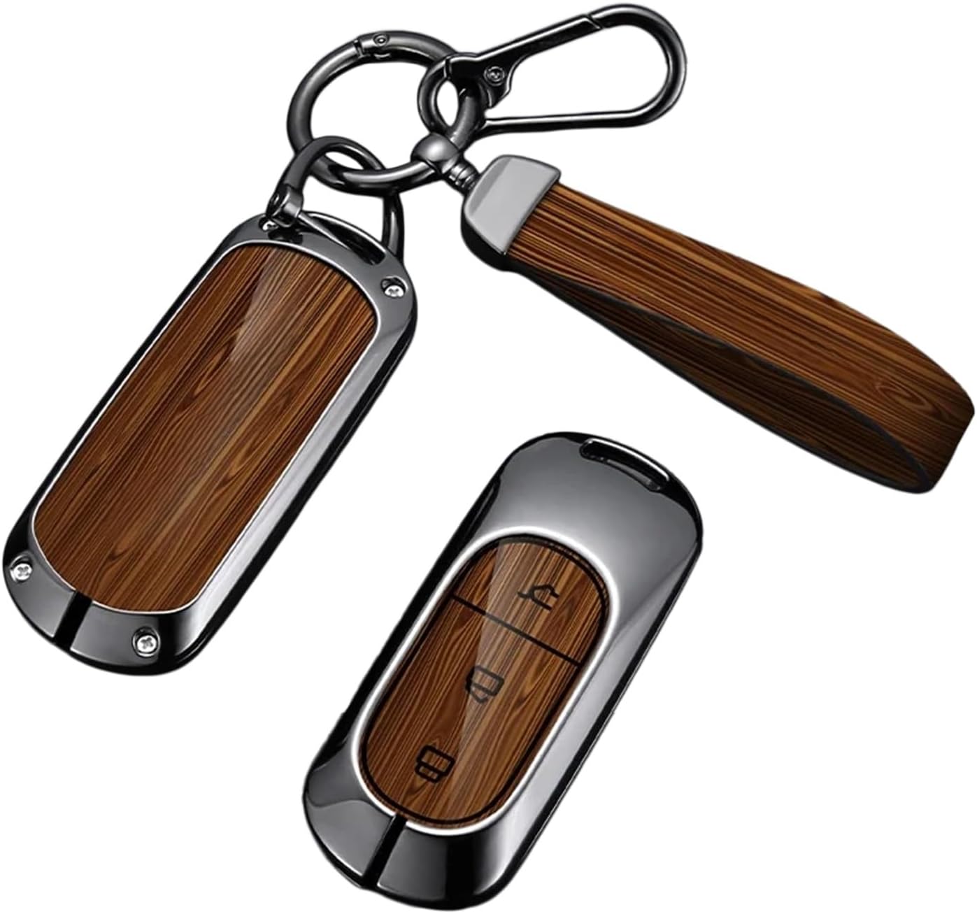 Zinc Alloy Car Key Cover Case Holder Key Bag Shell Protector Compatible For Leapmotor T03 S01 C11 C01 Keychain Auto Styling Accessories(B dark brown 03)