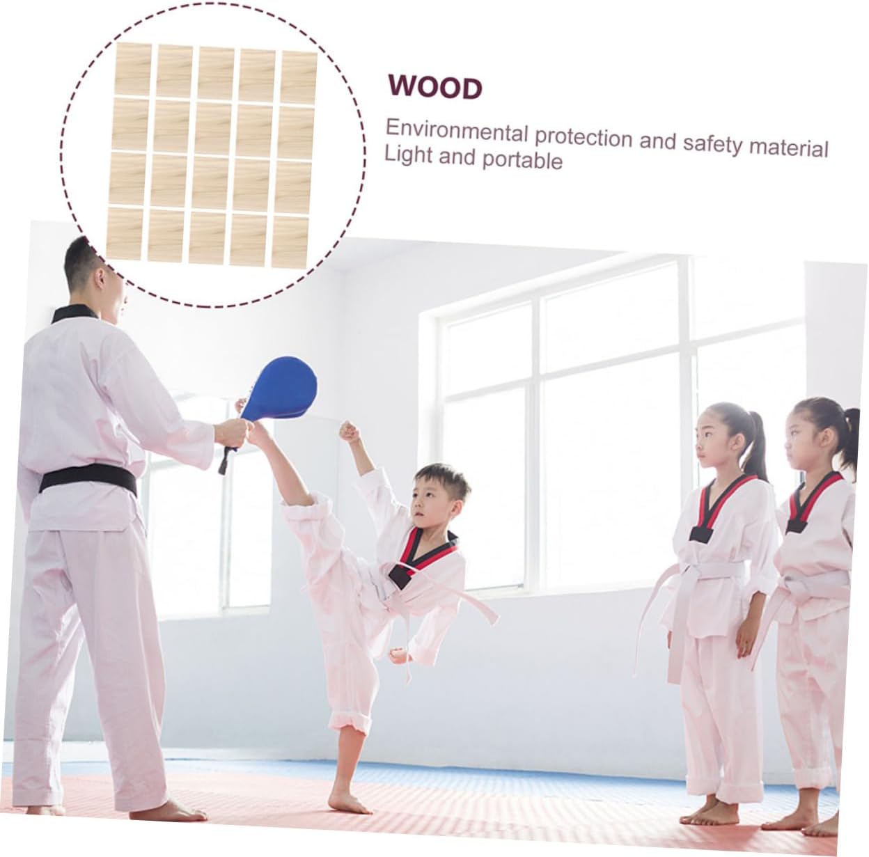 20pcs Taekwondo Breaking Boards Durable Practice Boards for Karate at Essential Martial Arts Equipment for Home Gym