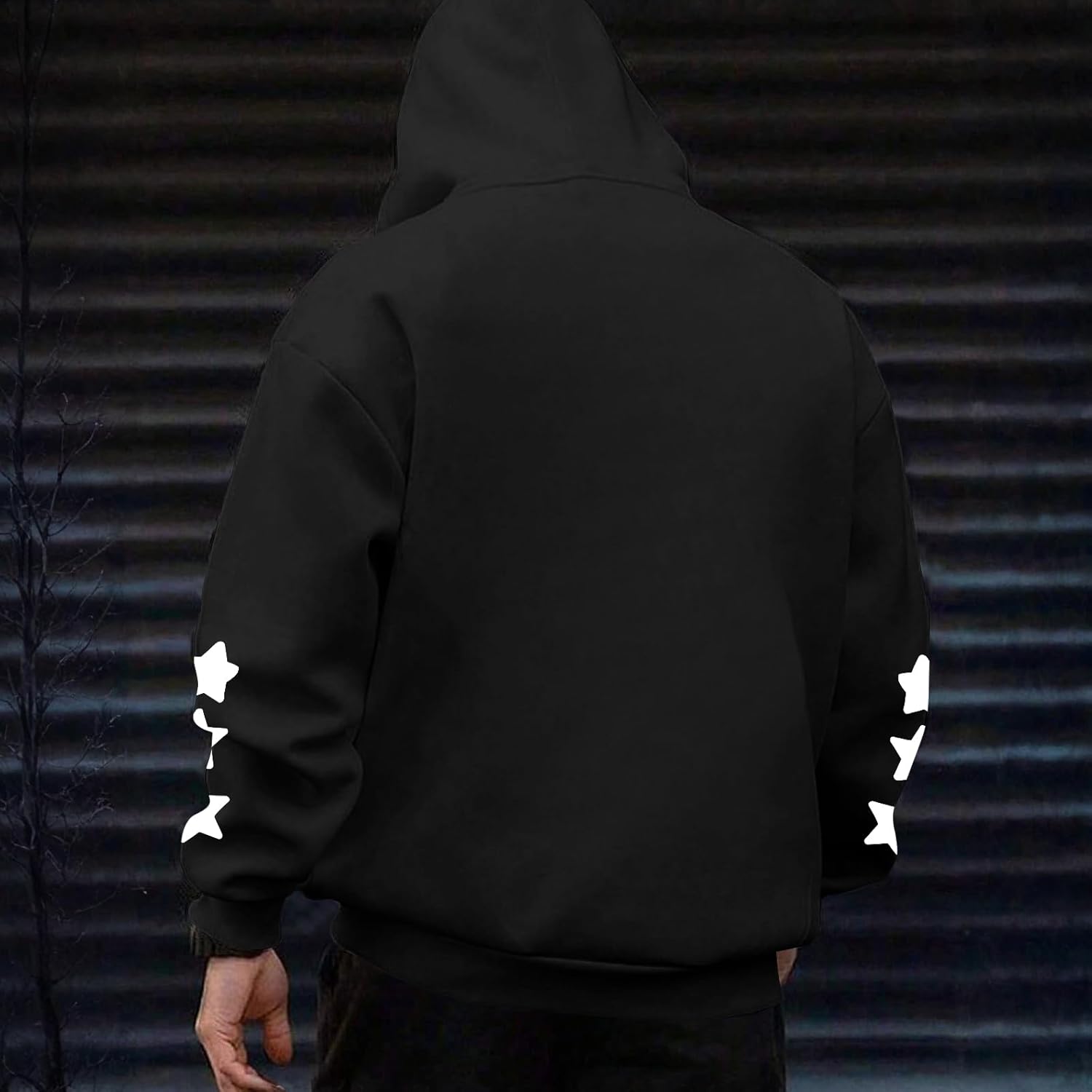 Christian Hoodies for Men Walk With God Religious Sweatshirts Jesus Bible Verse Hoodie Star Graphic Pullover Top - Image 6