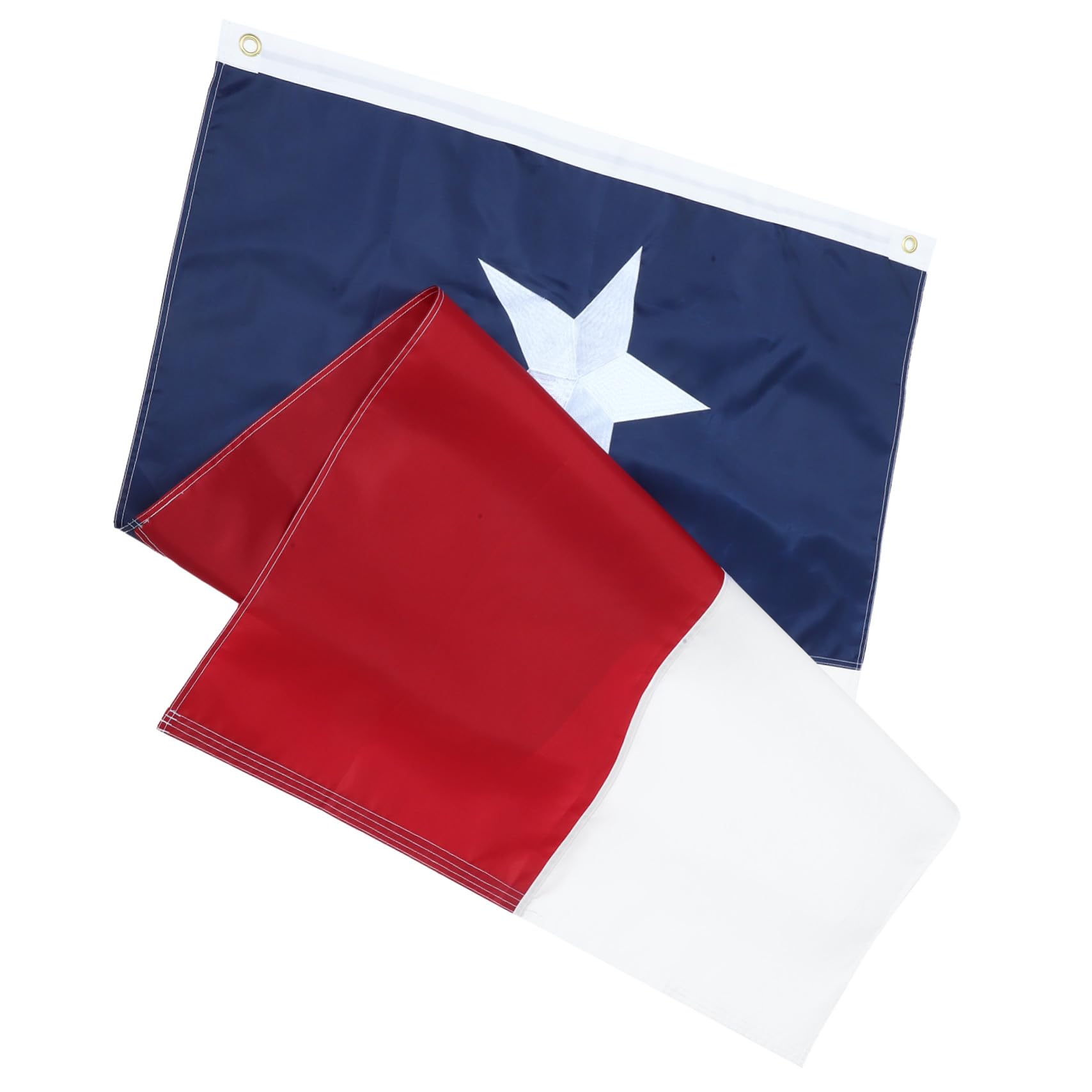 Drapeau Texas brodé anti-décoloration pour décoration de façade et jardin