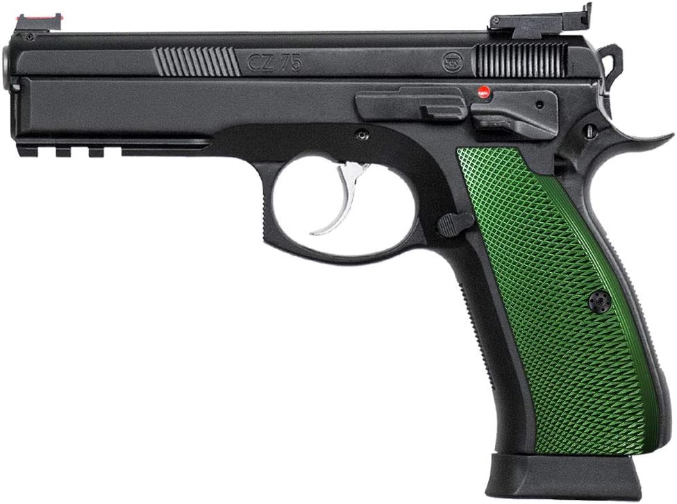 Cool Hand Aluminum Grips for CZ 75 SP-01 Tactical, CZ 75B BD, CZ 75 Shadow Target, Shadow 2, Tristar P120, Canik Full Size, Black Screws Included