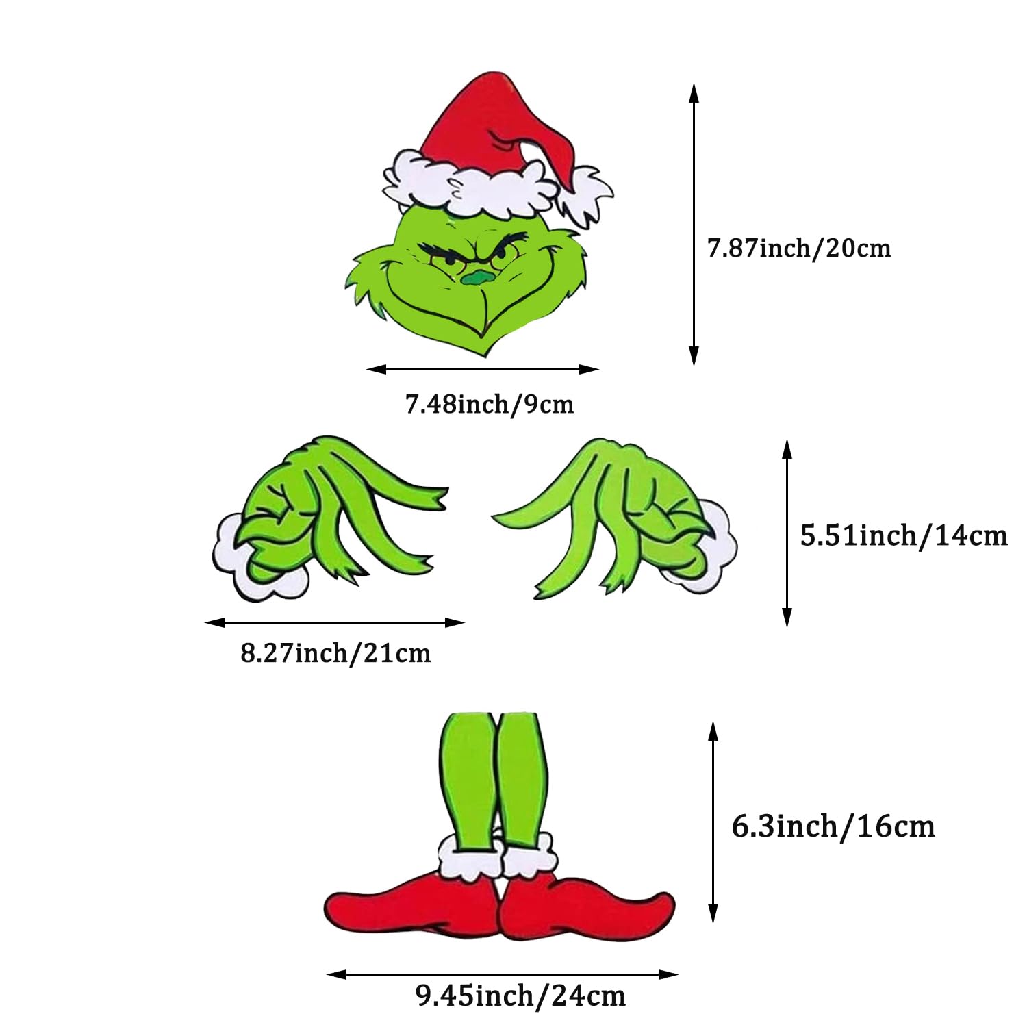 Christmas Topper & Decorations for Small Trees - Xmas Tree Ornaments