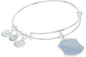 ALEX AND ANI Connections Expandable Bangle Bracelet for Women, Meaningful Jewelry, Shiny Silver Finish