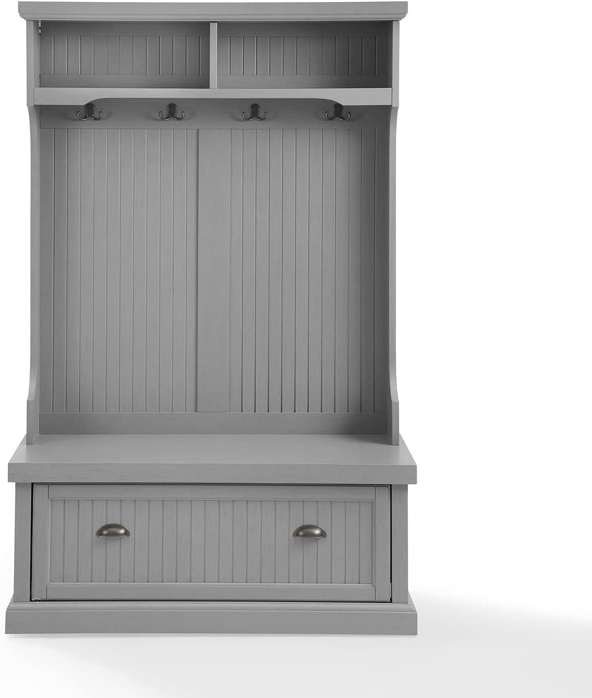 Crosley Seaside Hall Tree Distressed Gray : Home & Kitchen