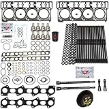 6.0L Revive #3 Kit w/Aftermarket Studs Head Gasket Oil Cooler Stand Pipe HP Cup Exhaust and Intake...