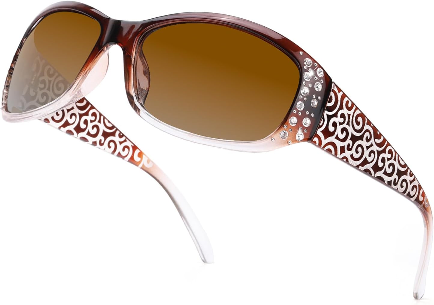 Polarised Sunglasses Womens Trendy Ladies Sunglasses with UV400 Protection Wrap Around Sun Glasses for Women