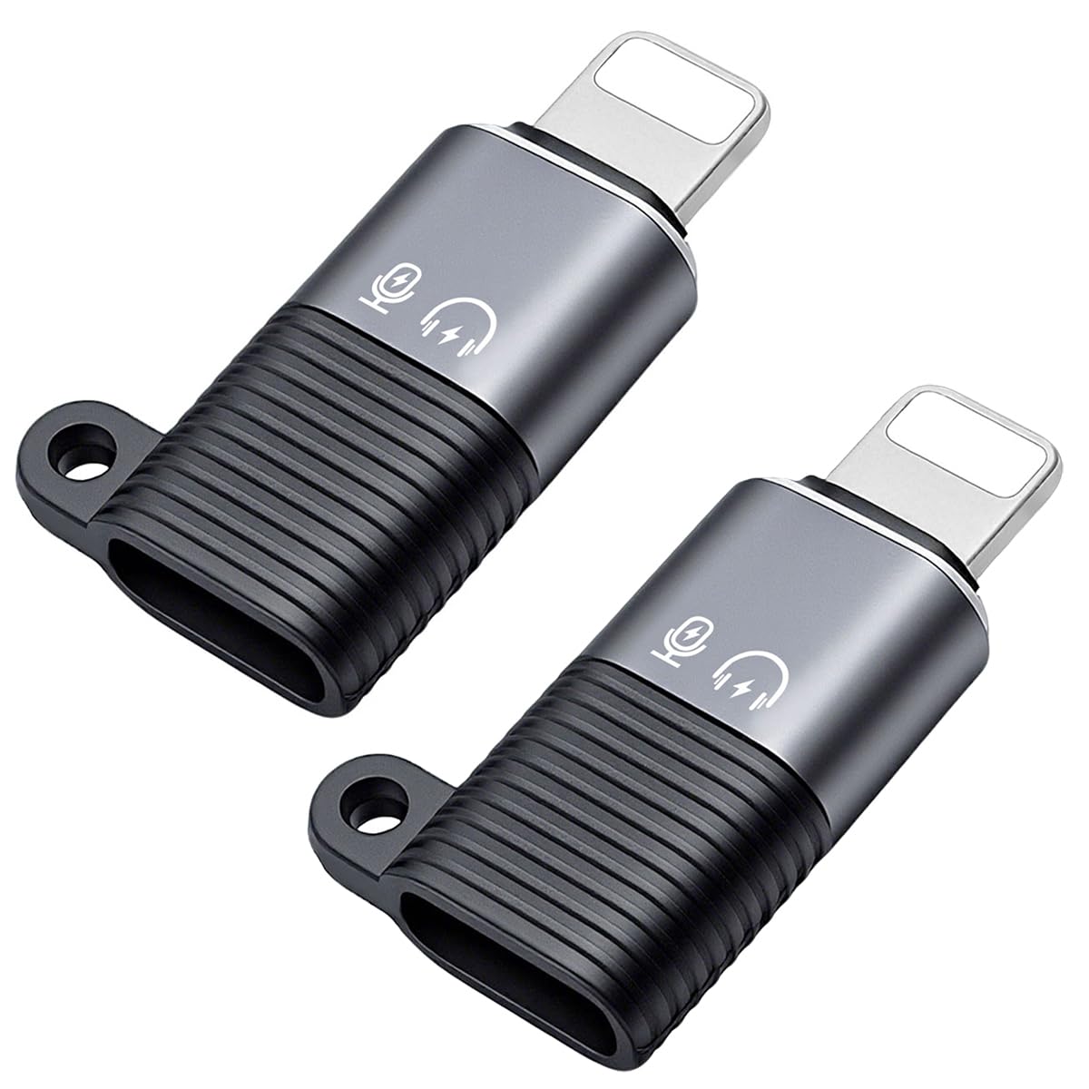 for DJI Mic Mini Type-C Female to Male Adapter for iPhone 11 12 13 14 Smartphone PC Mac Audio Connector Accessories Wireless Microphone Receiver for DJI Mic 3 RX Mini RX (2 Pack)