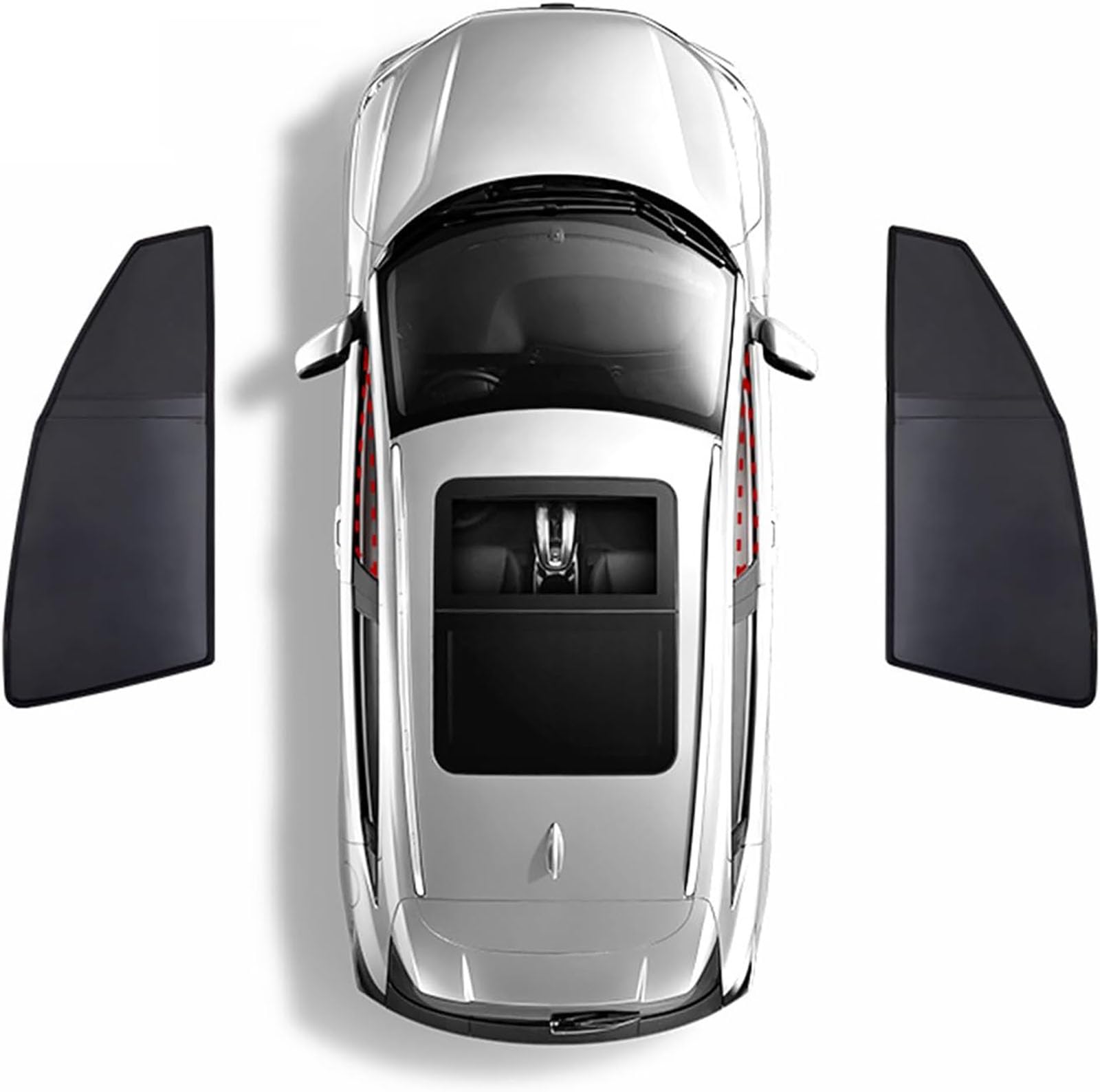 Samochodowe szyby boczne osłona przeciwsłoneczna do Mazda 2 ◕ Hatchback (DL) 2014 2015 2016 2017 2018 2019-2022, niestandardowa przenośna oddychająca izolacja magnetyczna anty-UV składana, przód