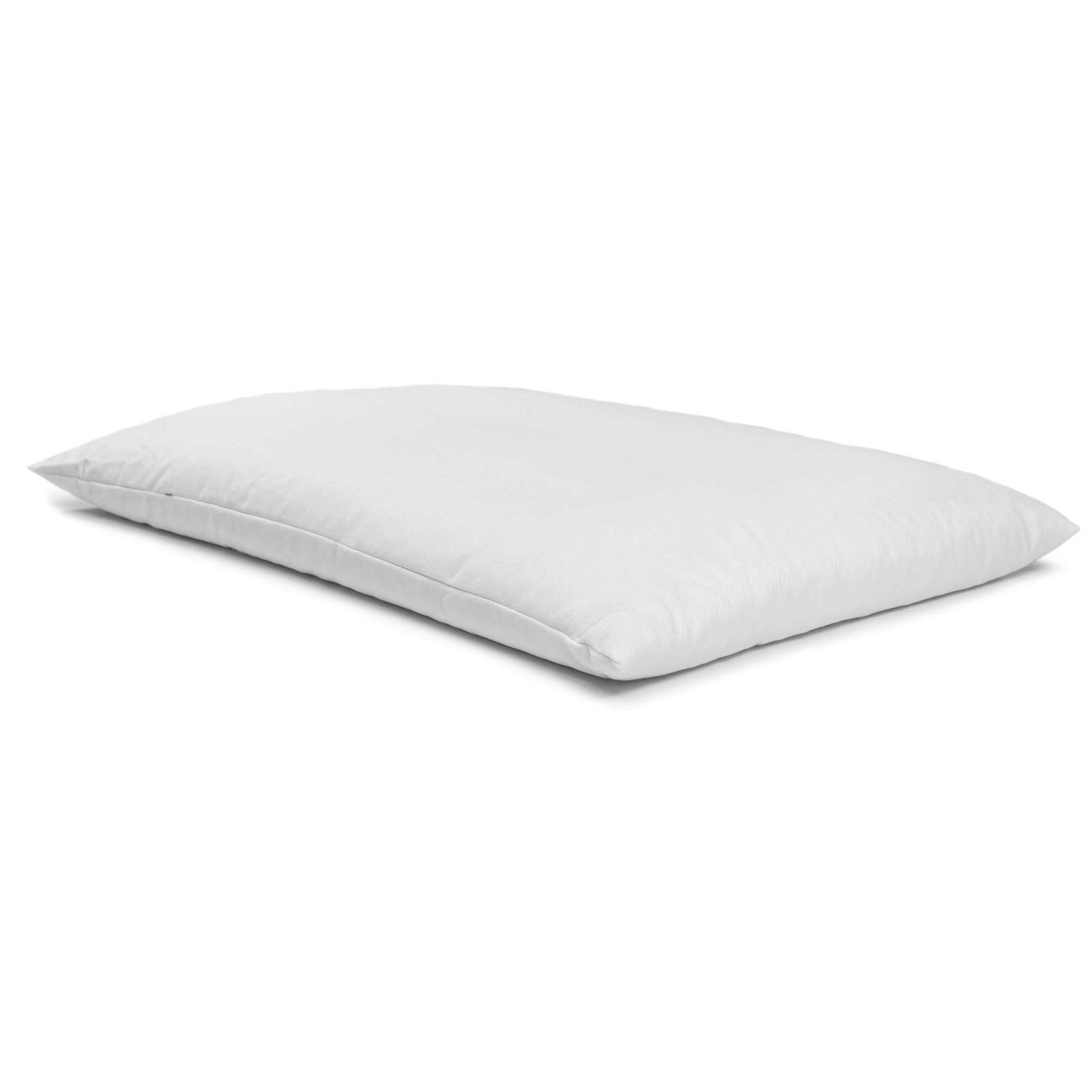 Giraffenland Cuscino di grano saraceno bio 40x60cm, cotone spigato bianco, con involucri di grano saraceno bio. Direttamente Riempimento