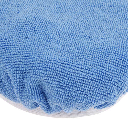 5Pcs Car Buffer Bonnets, Cotton Plush Bonnet Pad Blue 9-10 Inch Waxers Bonnet Set, Polishing Waxing Cover For Buffer Polisher #TOP6