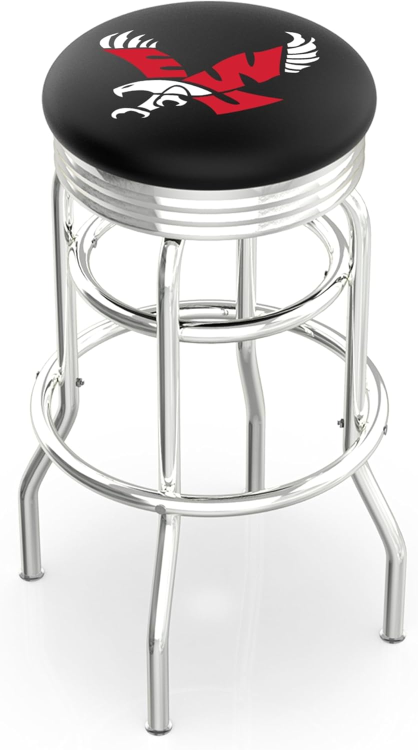 HBS L7C3C Eastern Washington 25" Double-Ring Swivel Counter Stool with Chrome Finish