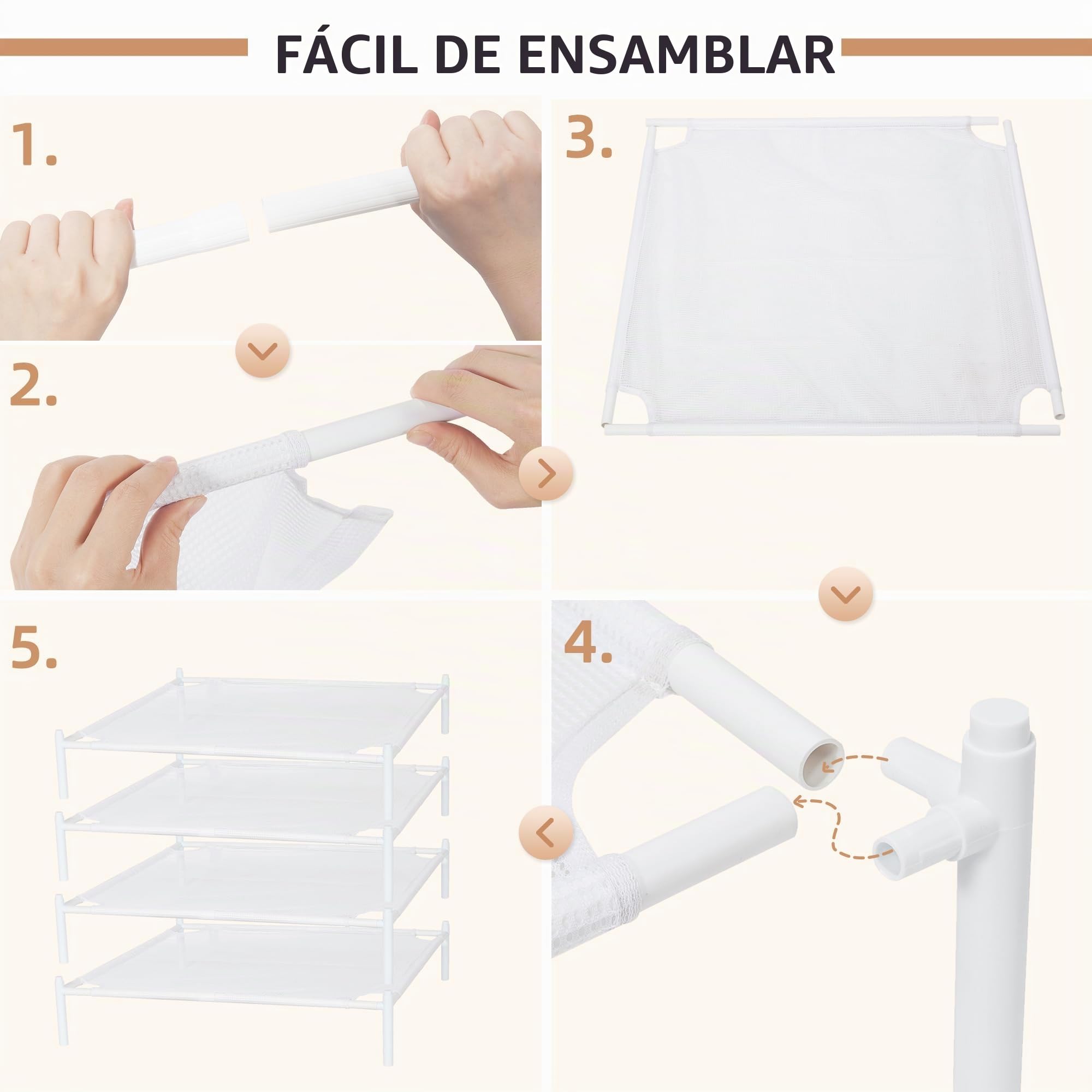 STORAGE MANIAC Estante de Secado de suéteres, Estante de Malla para secar Ropa, Estante de Secado de Ropa apilable, Secadora Plana para Prendas delicadas, Estante seco portátil para Interiores o