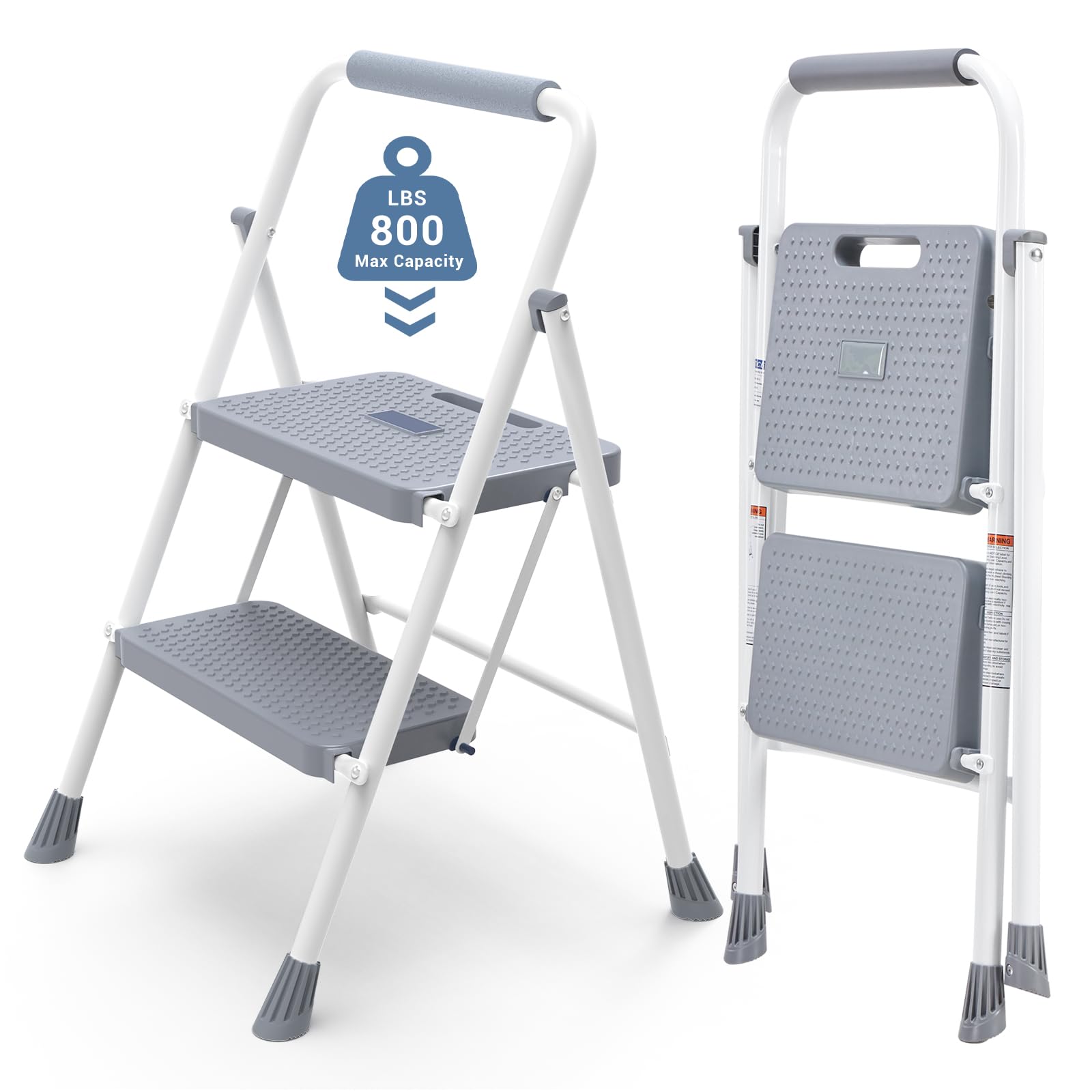 DUMOS 2 Step Ladder Grey