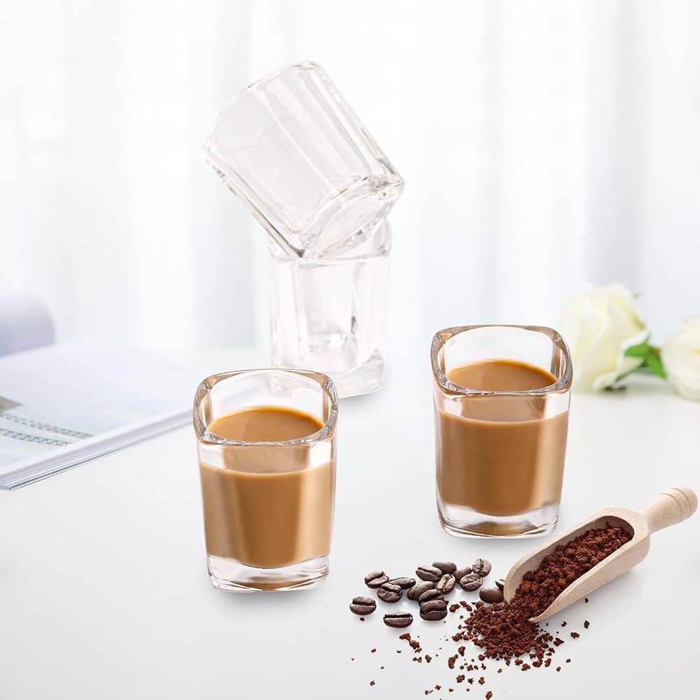 PARACITY 6-Pack Shot Glasses Set, Cool Shot Glasses 2 Oz, Tequila With Heavy Base, Gift For Men, Father's Day Gift