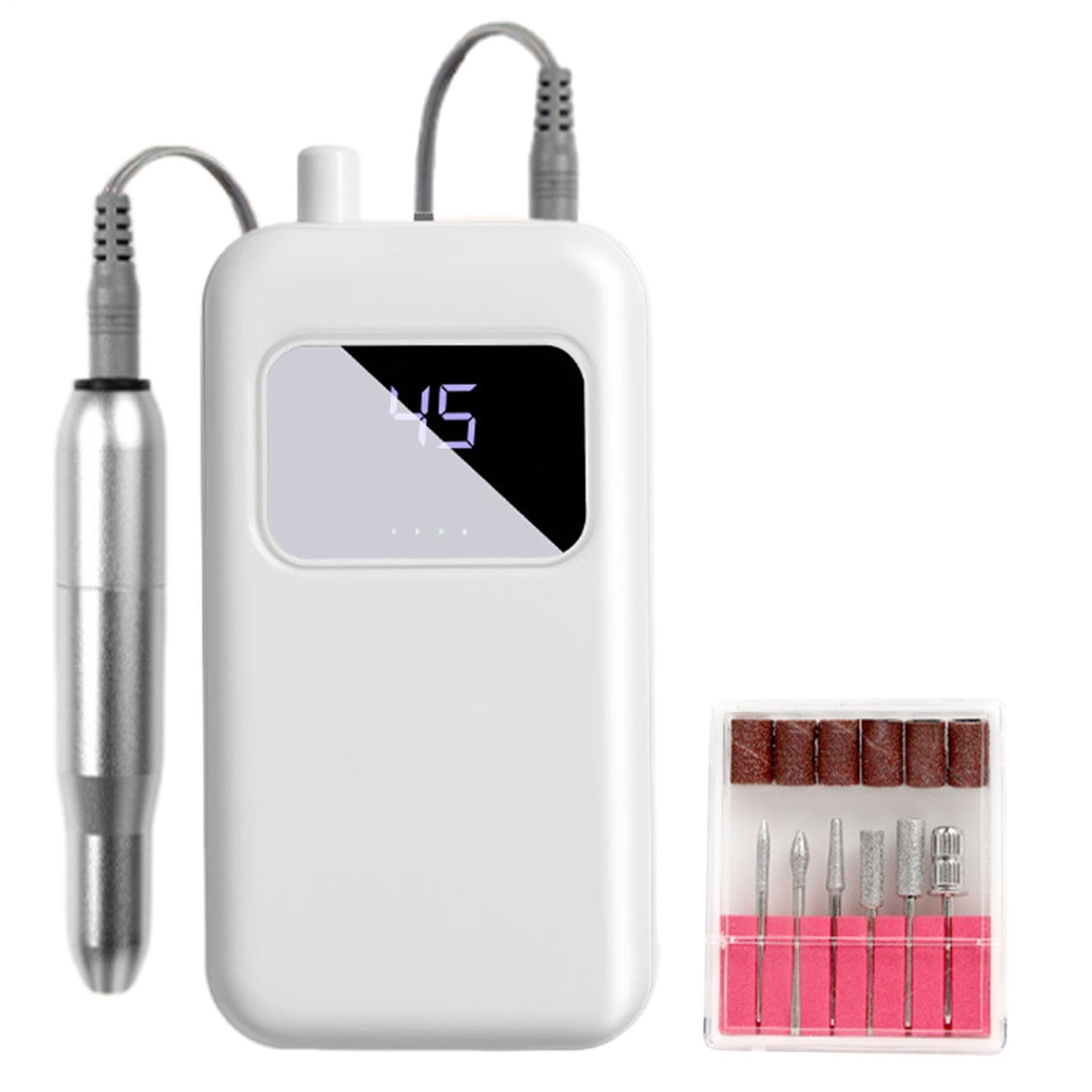 eléctrica de uñas Herramienta de manicura de precisión y estabilidad | Fresadora de uñas eléctrica para manicura Para principiantes, profesionales y madres; para salones de belleza, hogar y