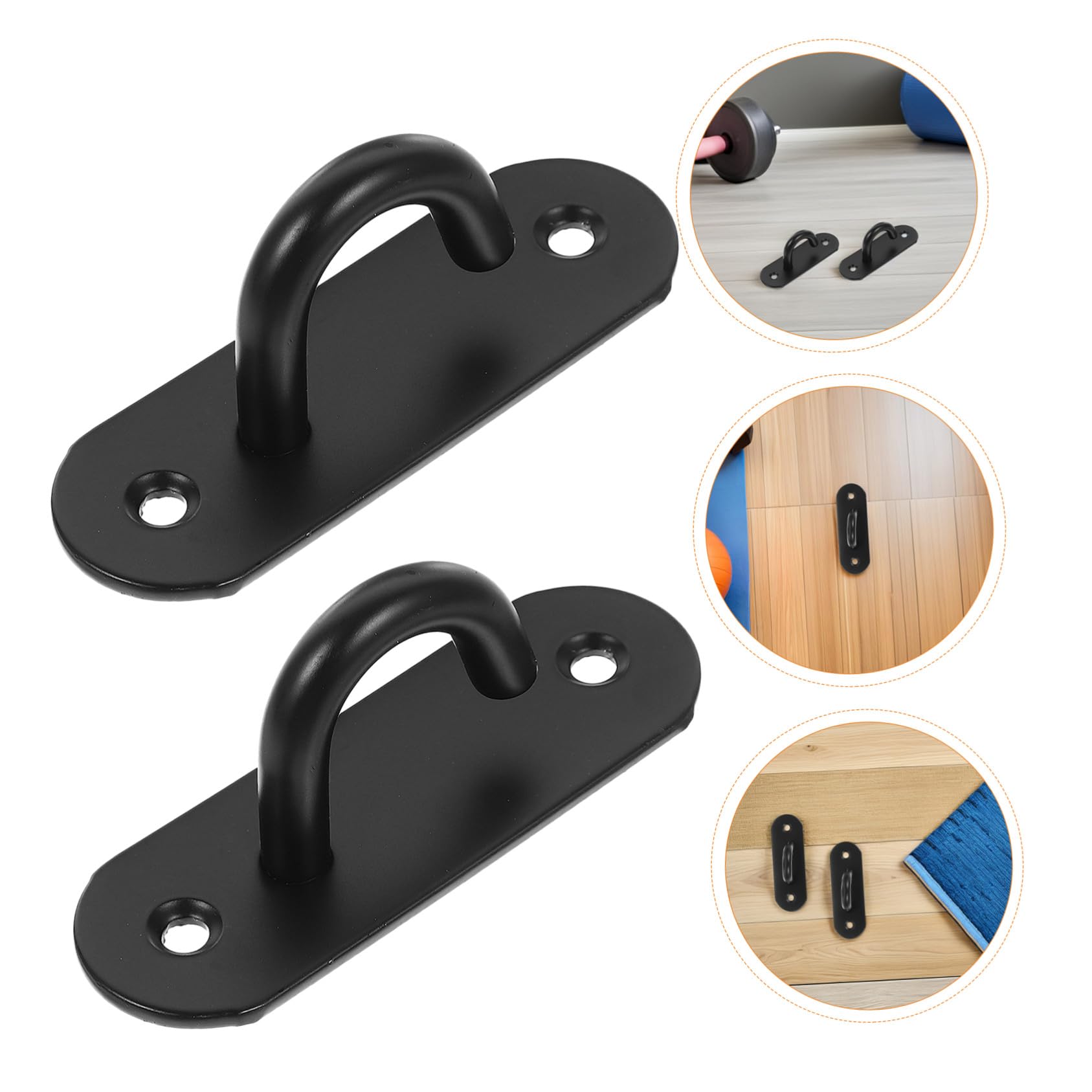 6 Piezas Anclajes Pared Acero Inoxidable para Bandas de Resistencia Montaje Seguro y Duradero para Entrenamiento Fitness y Yoga Casa