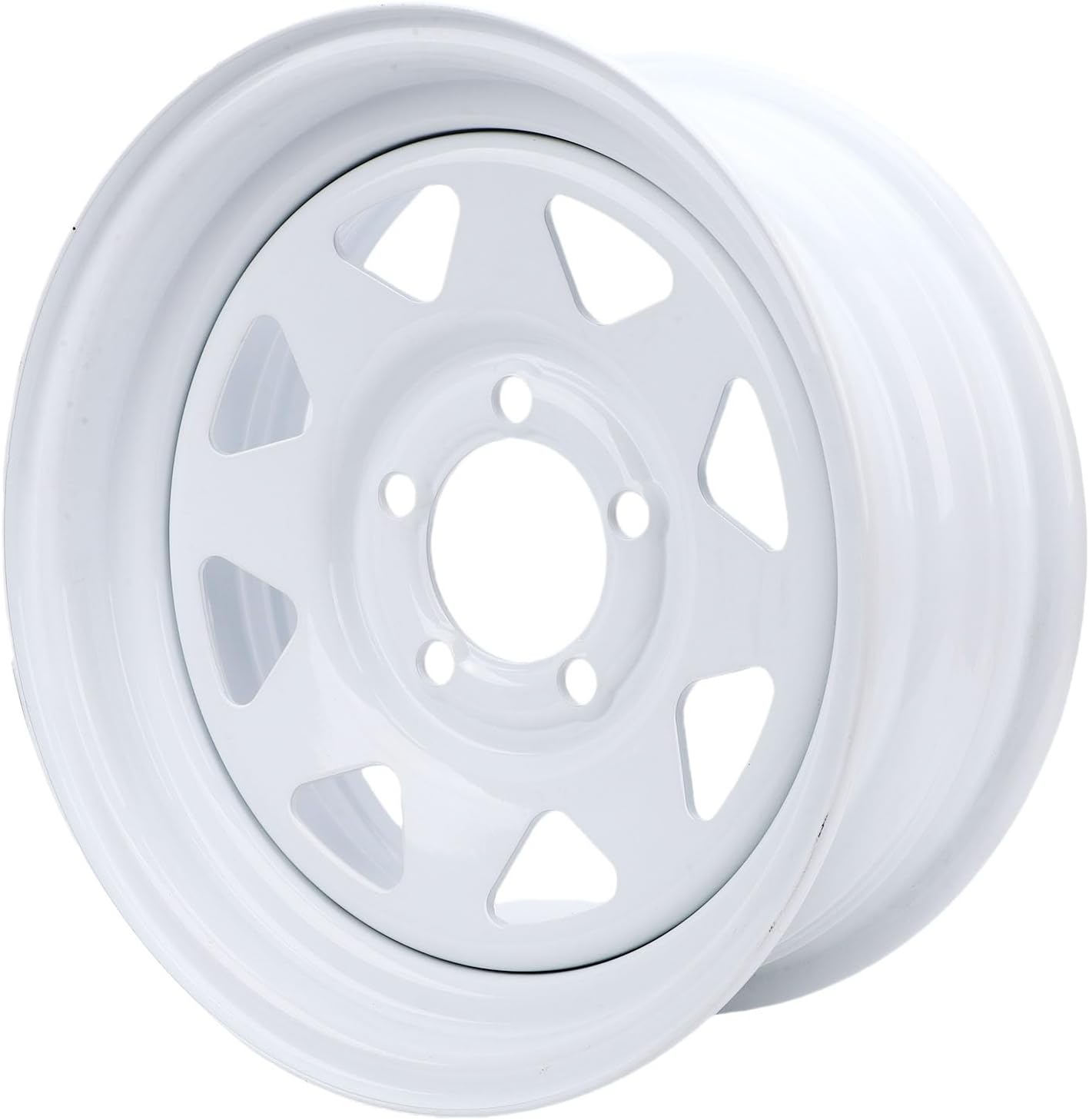 14X5.5 Trailer Wheel Rim, 5 Lug On 4.5in High Strength Steel, for Utility Cargo and Boat Trailer Applications