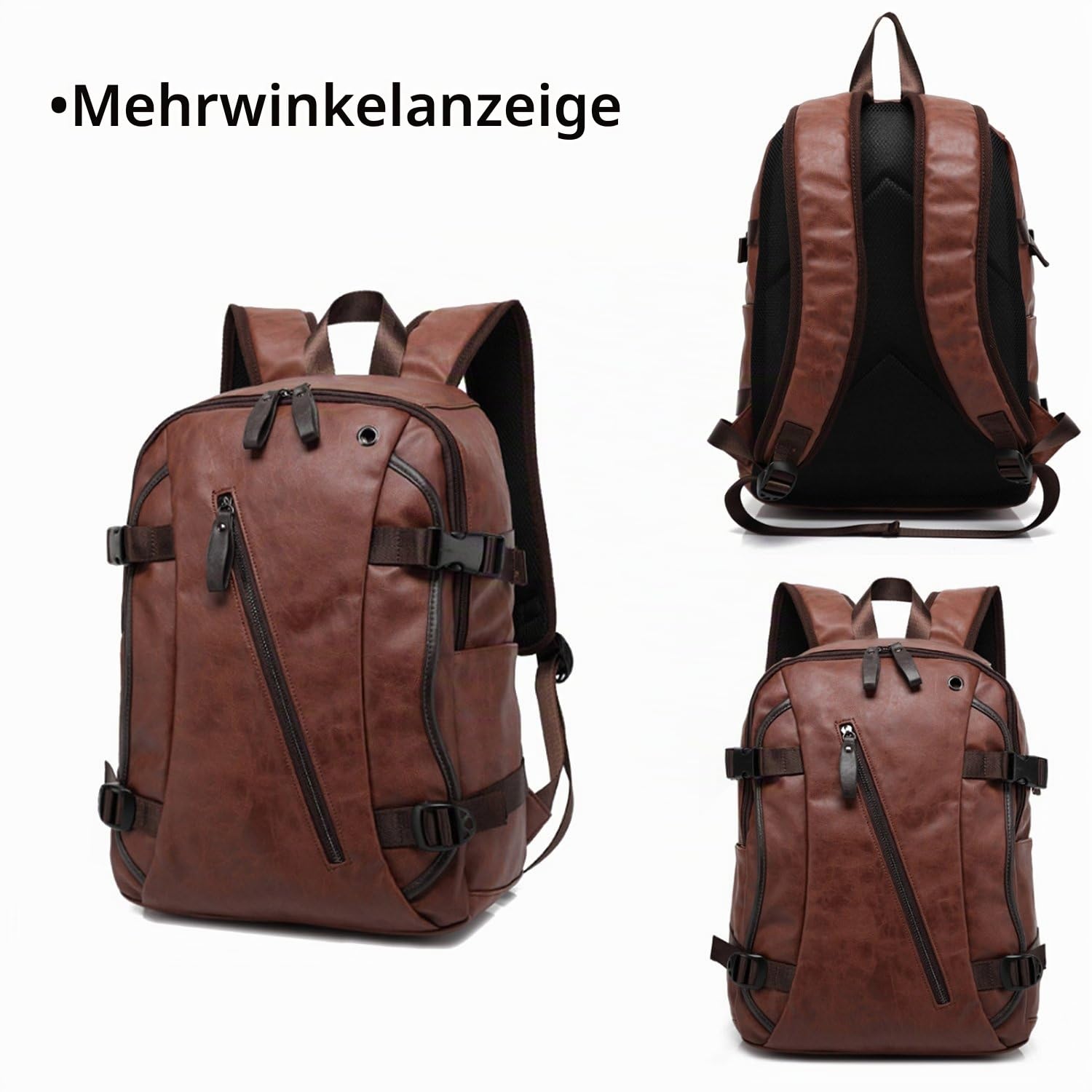 FANDARE Unisex Rucksäcke Schulrucksack Herren Damen Schultasche Junge Mädchen Wasserdicht Schulranzen Teenager Tagesrucksack Reise Daypacks Laptop-Tasche Outdoor Camping PU Pack