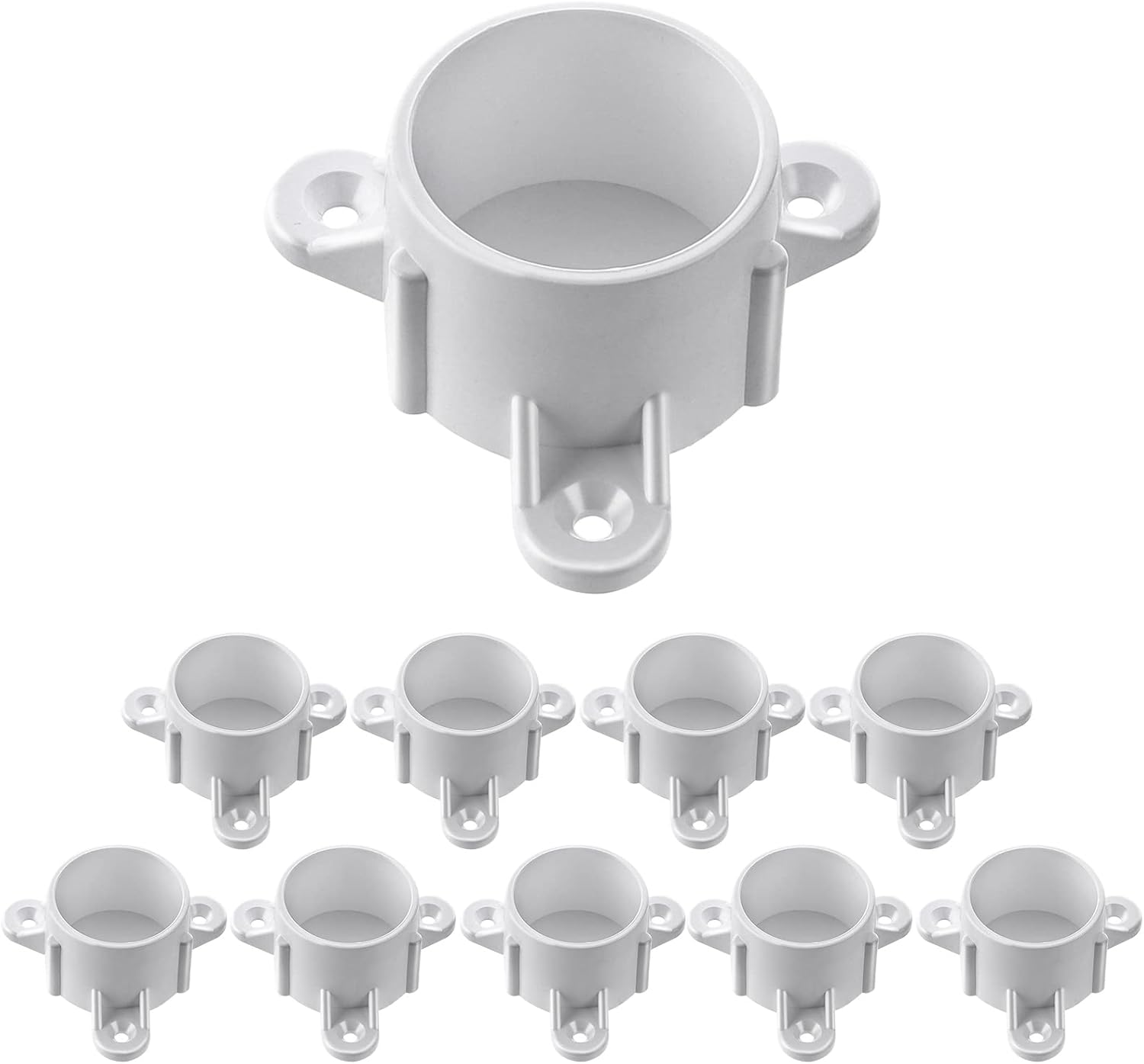 HOMSHIAM 10 Pack PVC Table Leg Cap Fittings Furniture Grade