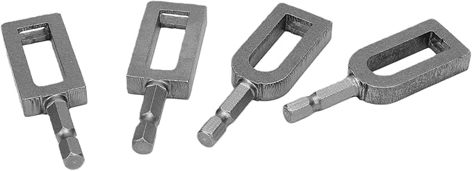 Herramienta eléctrica para torcer alambres Yunseity, para cercas y construcción, acero al carbono de alta resistencia, juego de 4 piezas miniatura 8