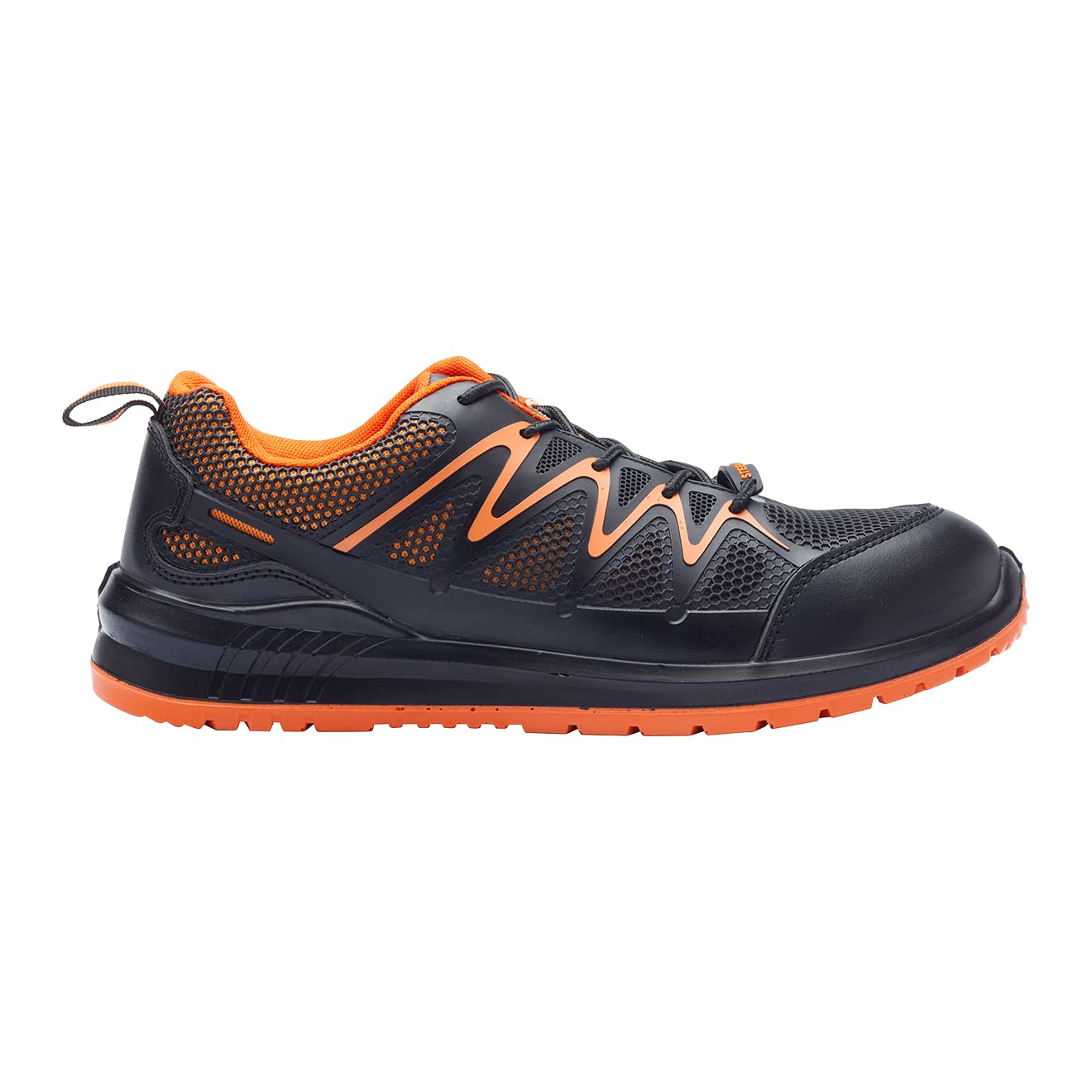 Blackrock Dover S1-P Zapatillas de seguridad ligeras, antiestáticas, cuero, calzado de trabajo, puntera de acero y entresuela protectora de acero, suela antideslizante, zapatillas de seguridad