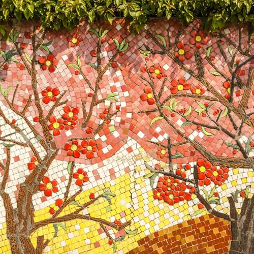 QUARKZMAN 100g Quadratische Mosaikfliesen, bunte Keramik-Mosaikfliesen für Bastelbedarf in Großpackungen zur Heimdekoration Kunsthandwerk DIY-Projekte, 1x1cm, Himmelblau