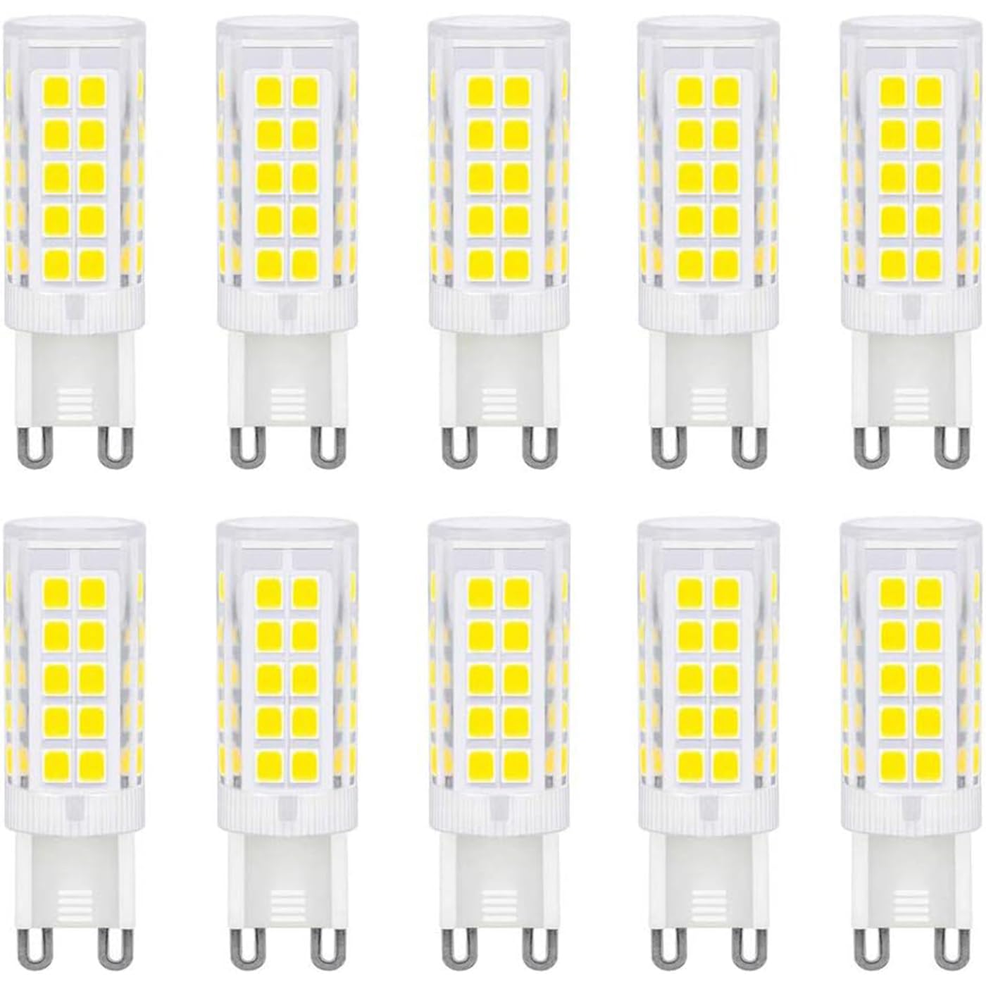 ZFQ G9 LED Bulb, Cool White 5W, G9 LED Light Bulbs 6000K, Equivalent 50W Halogen, Energy Saving Bulb, 500LM, 360° Beam Angle, AC 220V-240V, No Flicker, Non-Dimmable, 10-Pack — image 1