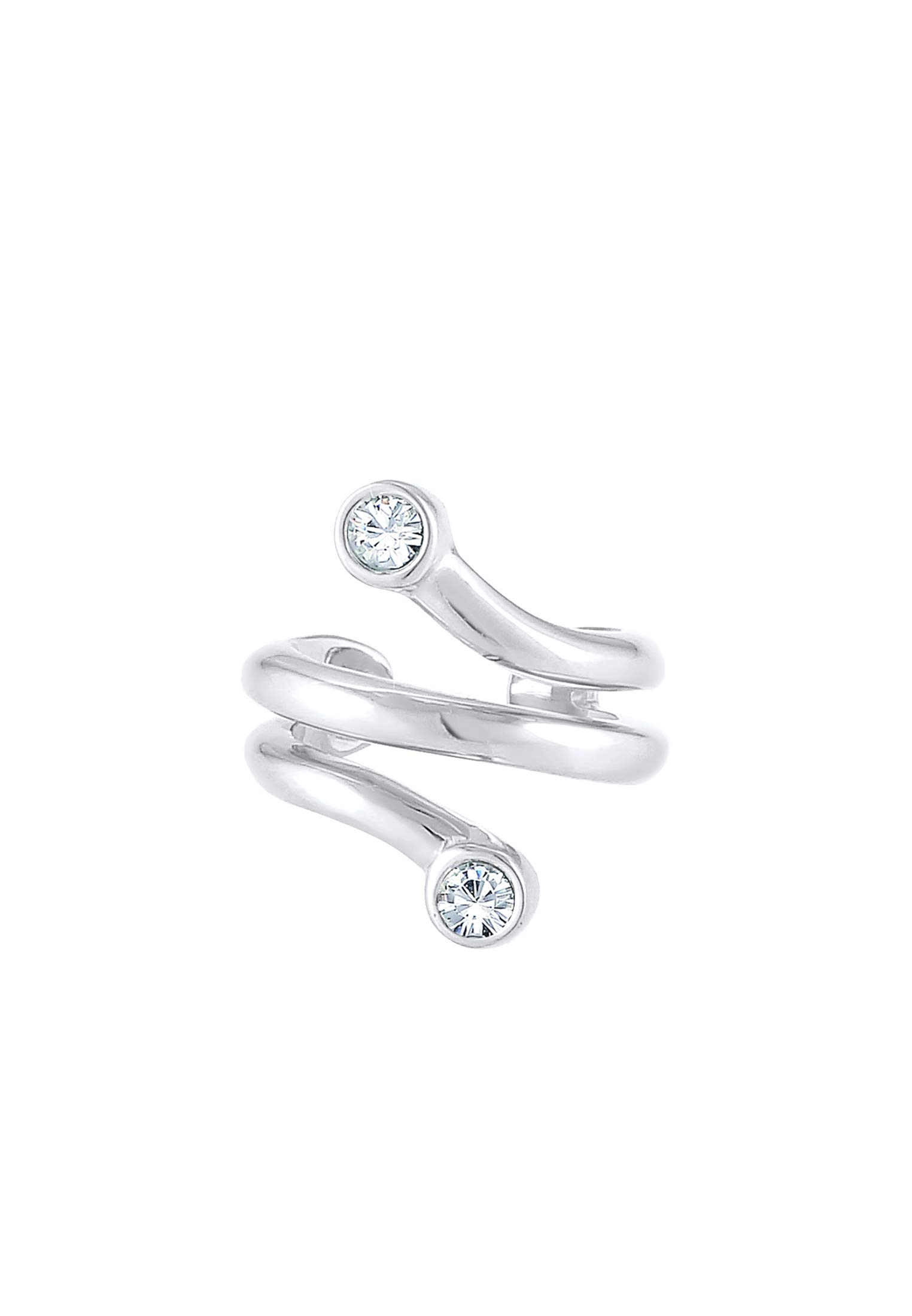 Elli Ohrringe Earcuff Ohrklemme Single Kristalle 925 Silber