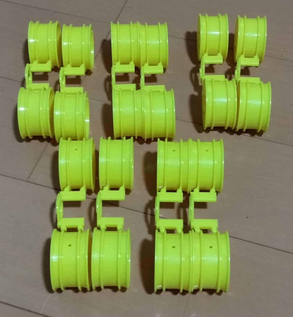 Amazon.co.jp: タミヤ Mシャーシ 11本スポークホイール 限定蛍光