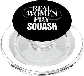 Funny Real Women Play Squash Fitness Sports Squash PopSockets MagSafe PopGrip for iPhone