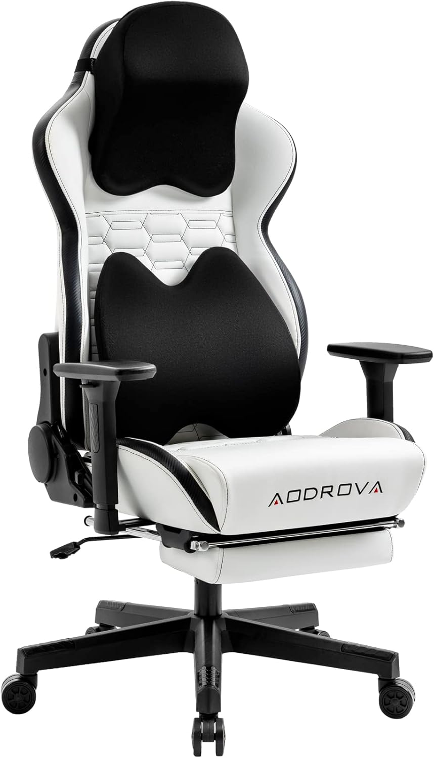 Gaming Chair with Bionic Headrest and Lumbar Pillow,Racing